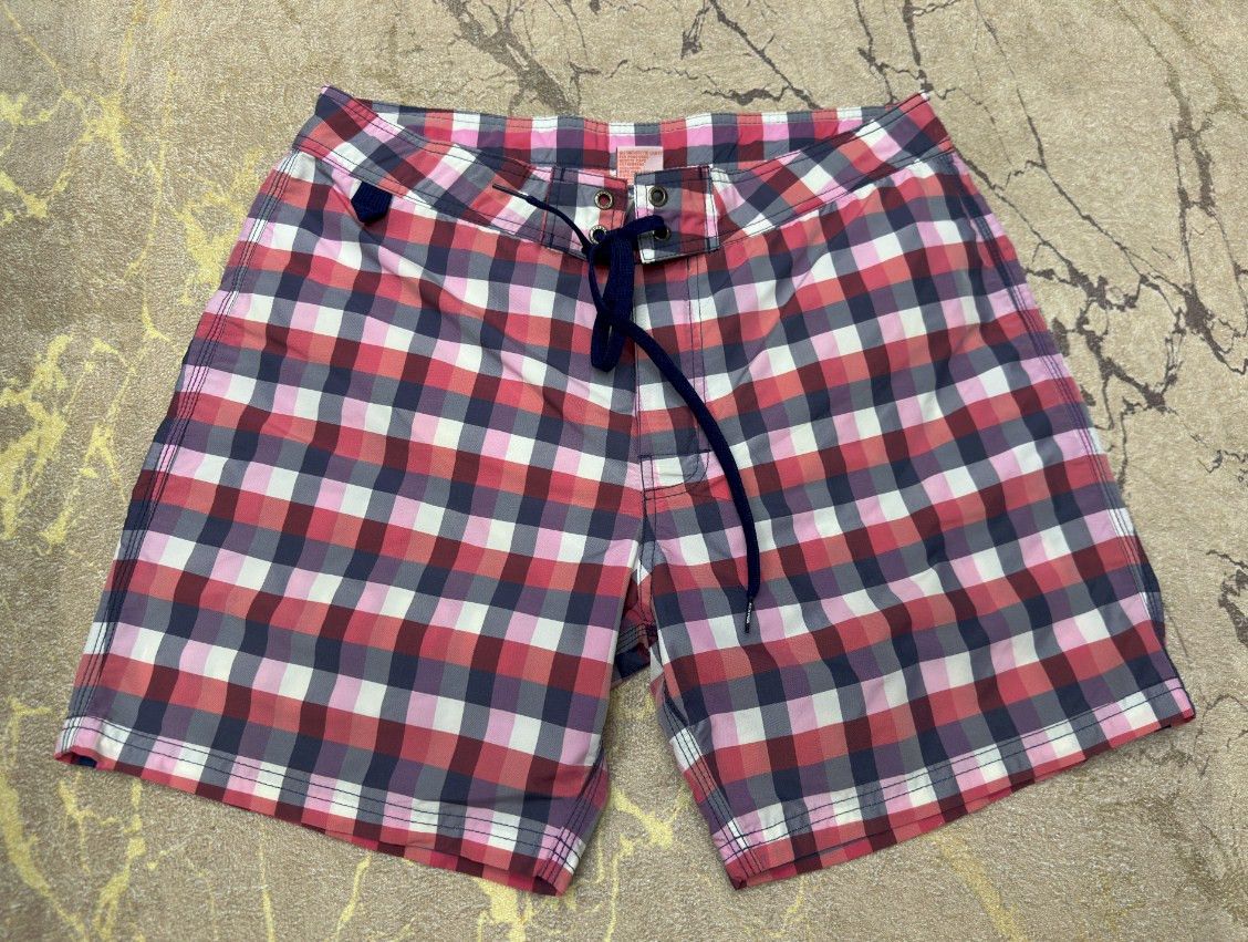 Sundek Tartan Check Sundek 31 Long Beach Swim Trunks Bath Size 31 S Size US 31 - 8 Thumbnail