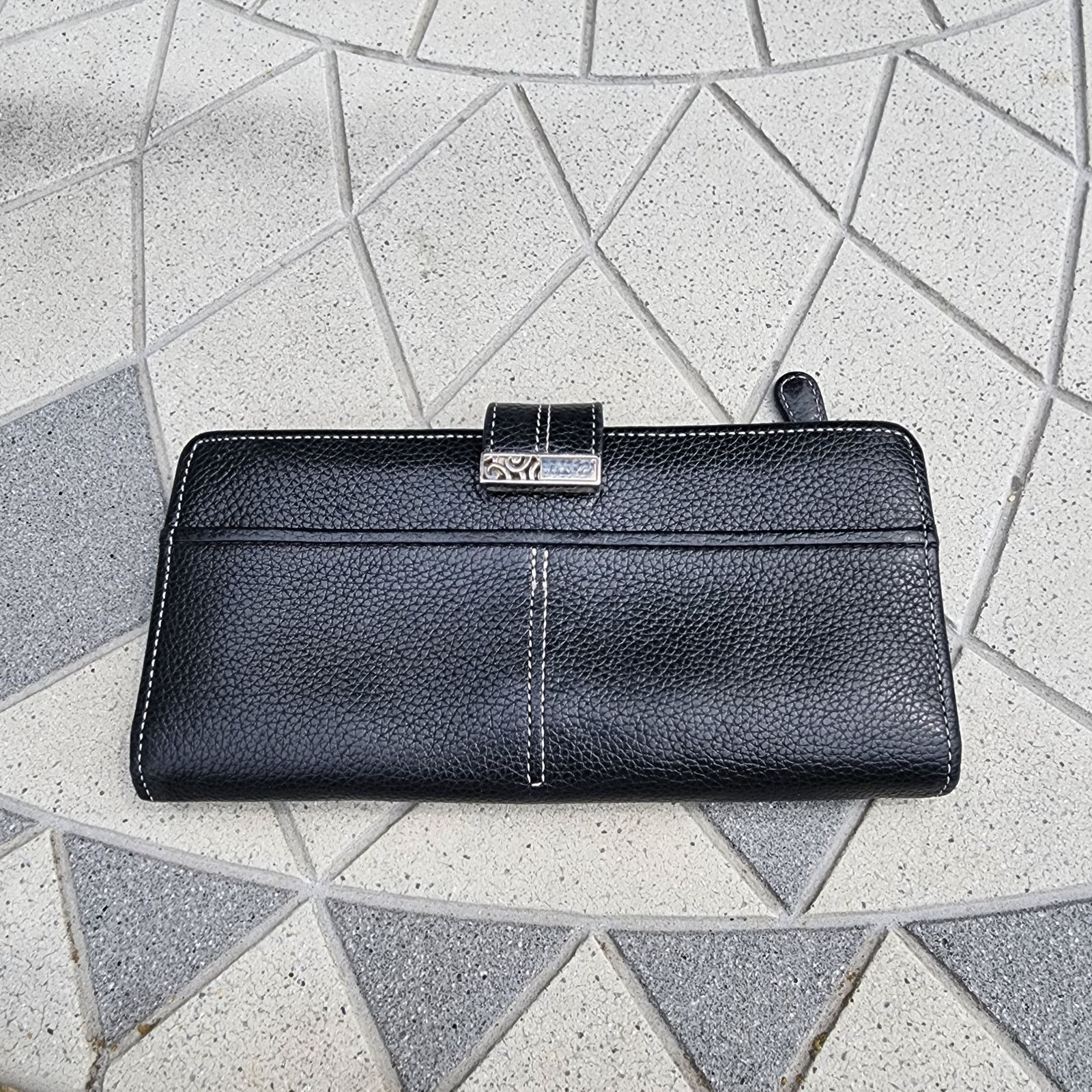 Brighton Brighton Black Barbados Large Leather Pocket Wallet Size ONE SIZE - 5 Thumbnail