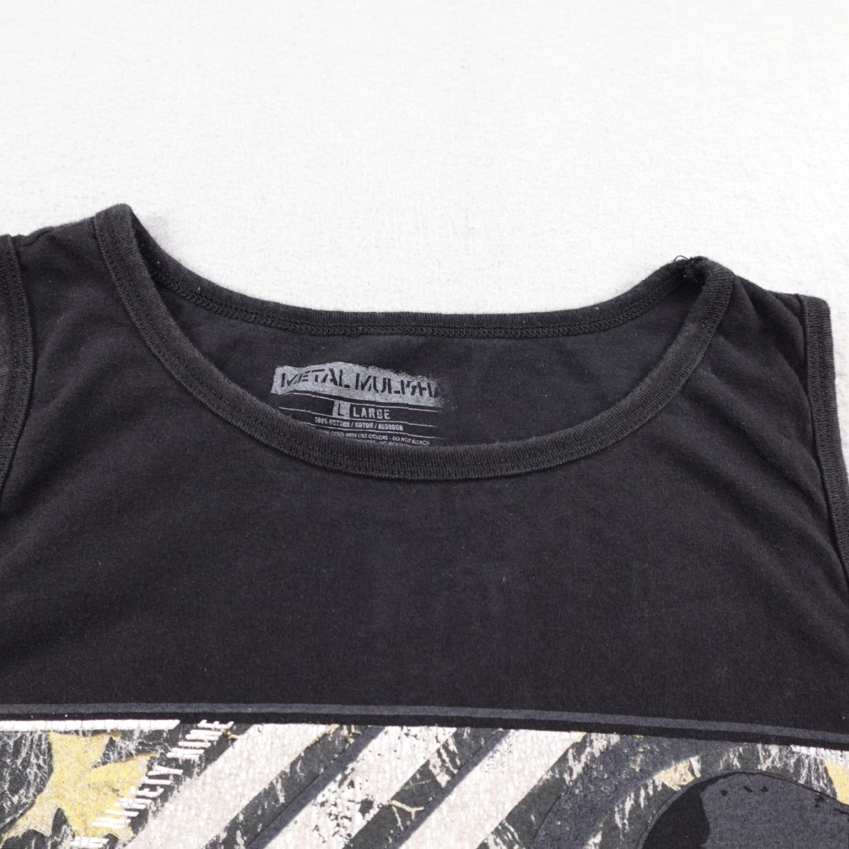 Metal Mulisha Metal Mulisha Shirt Mens Large Black Skull Helmet Tank Top Sleeveless Motocross Size US L / EU 52-54 / 3 - 2 Thumbnail