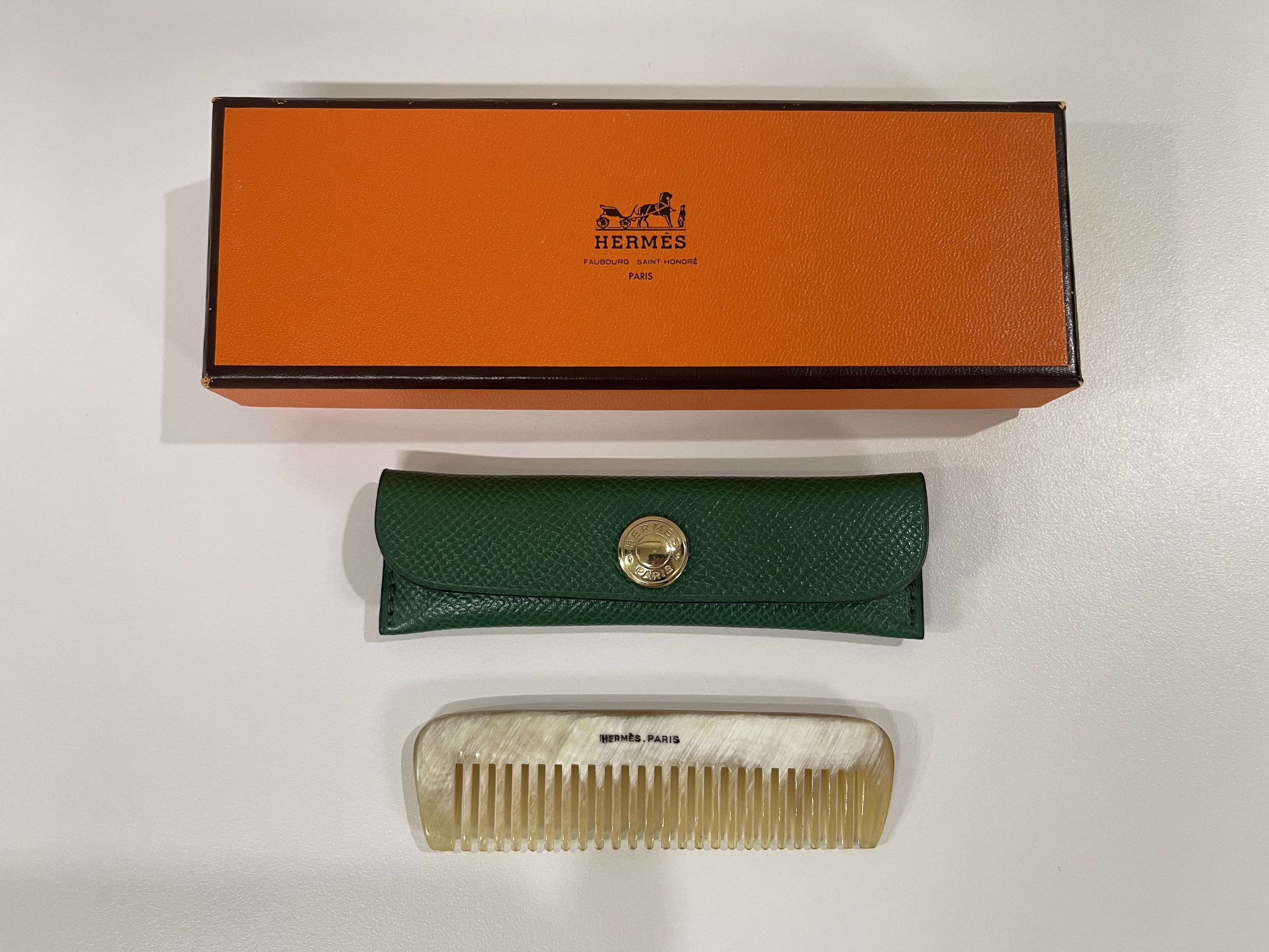 Hermes Comb Hermès Paris Green