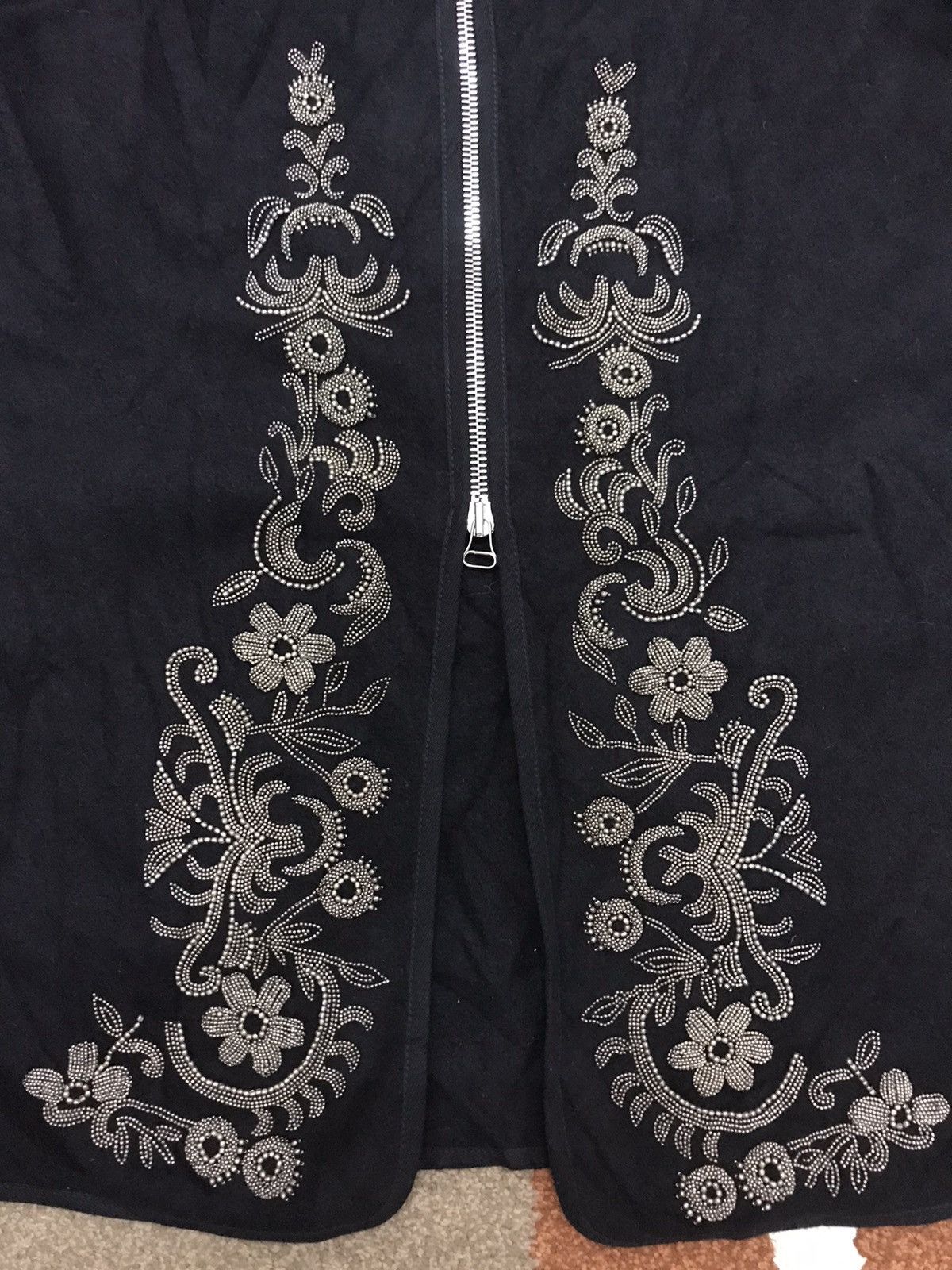 Dries Van Noten Archival DRIES VAN NOTEN STUDDED FLORAL SL Wool Jacket Size XS / US 0-2 / IT 36-38 - 8 Thumbnail