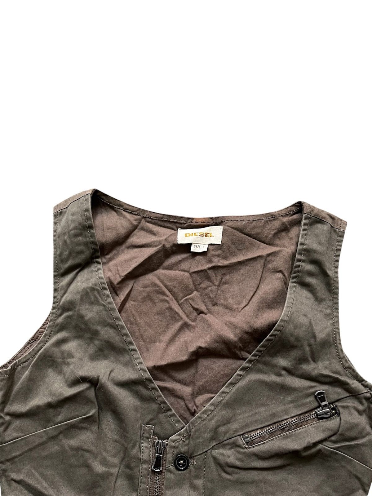 Diesel Vintage Diesel Biker Vest Size S / US 4 / IT 40 - 2 Thumbnail