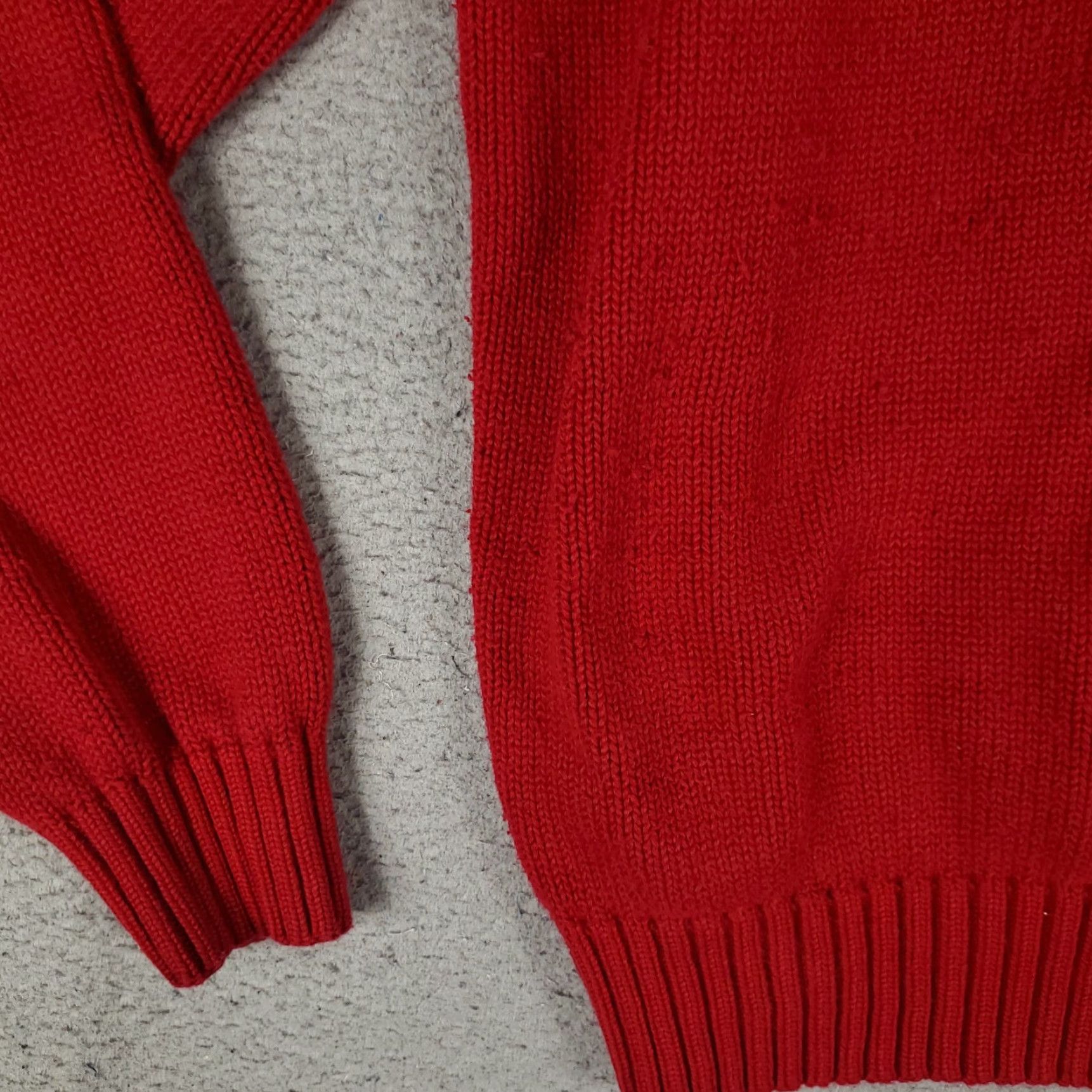 Ralph Lauren Ralph Lauren Sweater Mens Large Red Pony Pullover Crew Neck Cotton Fleece Mens Size US L / EU 52-54 / 3 - 3 Thumbnail