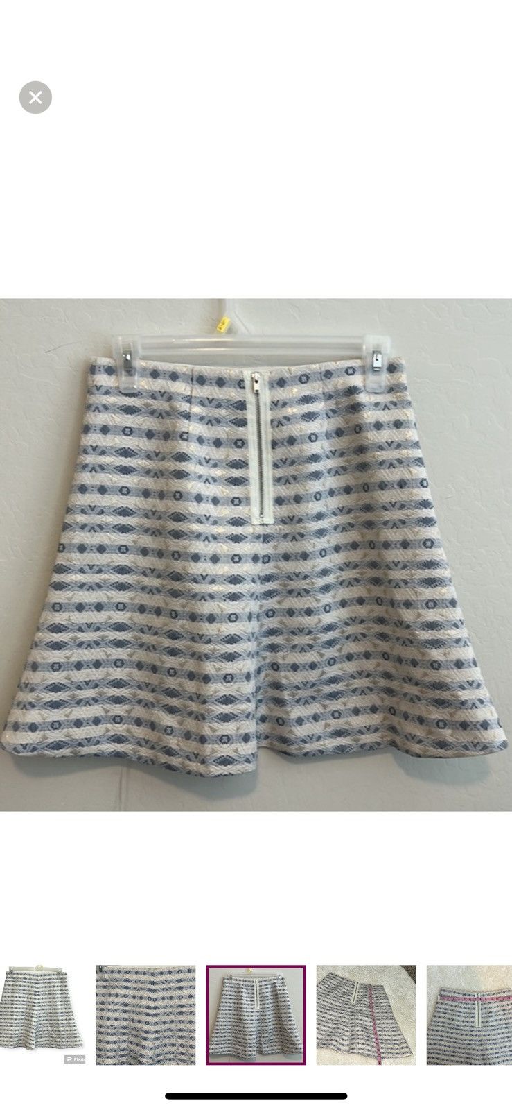 J.Crew J.crew jacquard flare skirt size 00 Size 24" / US 00 / IT 34 - 3 Thumbnail