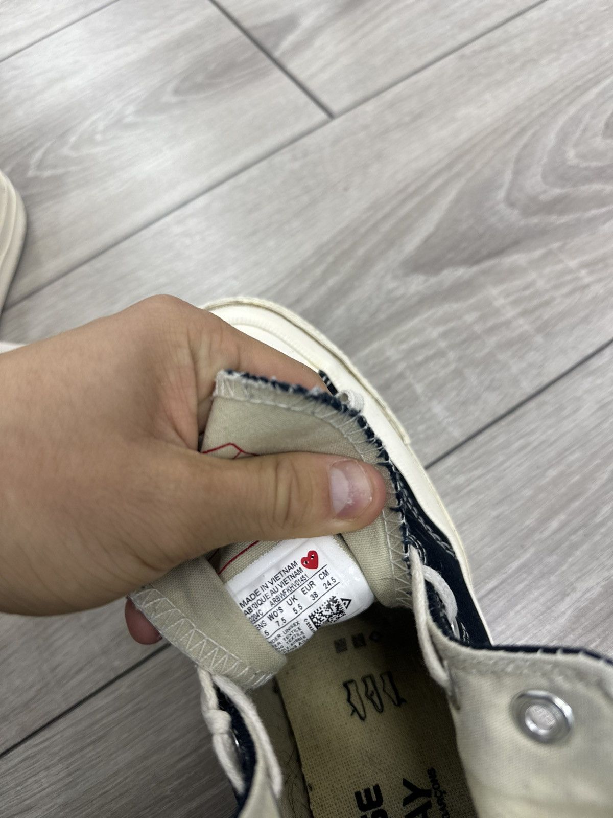 CDG by Comme des Garcons Converse x Come De Garcons Chuck Taylor Sneakers High Size US 7.5 / IT 37.5 - 7 Thumbnail