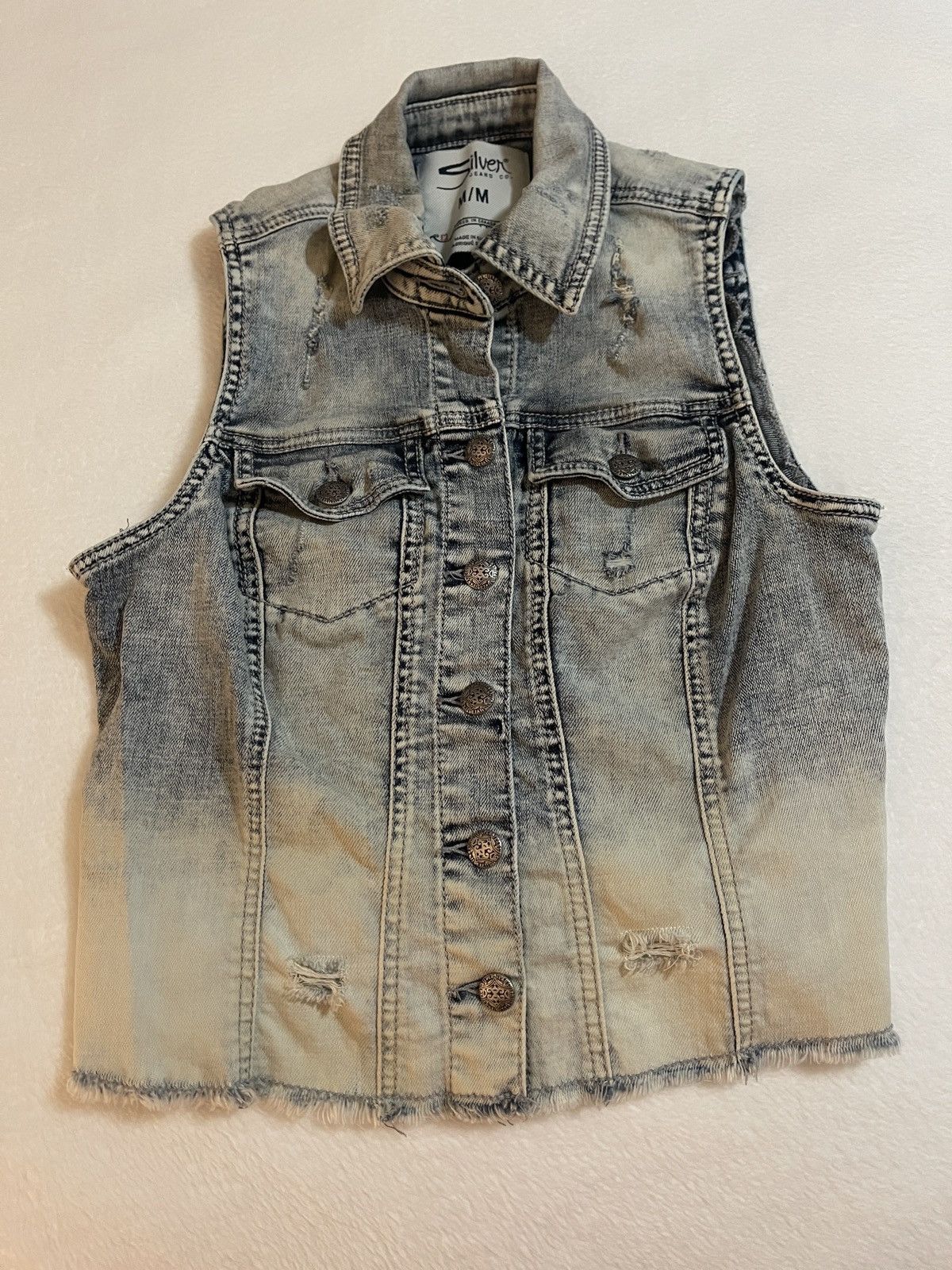 Silver Jeans Co. Silver Jeans Co. Denim Vest Size M / US 6-8 / IT 42-44 - 1 Thumbnail