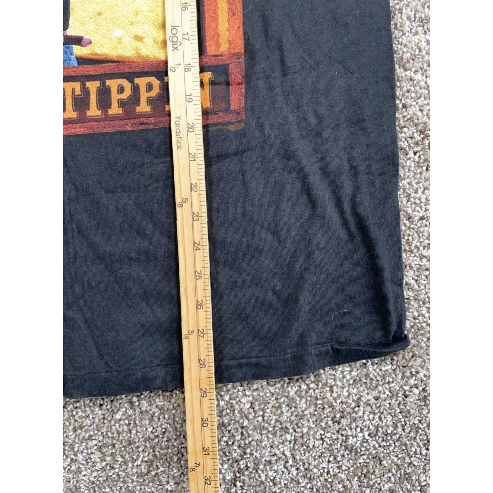 Vintage Vintage 1995 Winterland Aaron Tippin T-Shirt Adult XL Black Retro Music Graphic Tee Men Size US XL / EU 56 / 4 - 7 Thumbnail