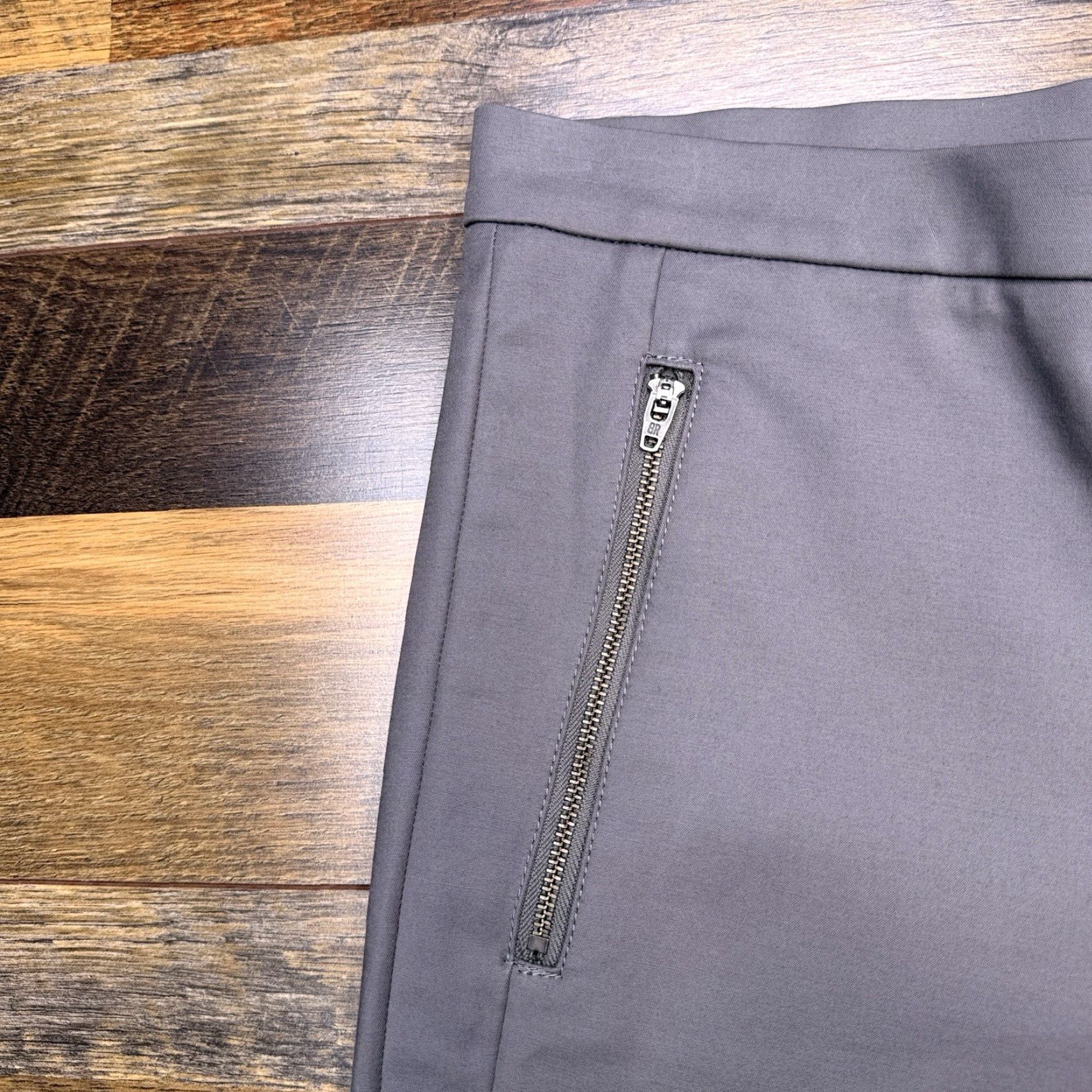 Banana Republic Banana Republic Addison Pants Womens 10 Gray Mid Rise Stretch Zip Pockets Size 32" / US 10 / IT 46 - 5 Thumbnail