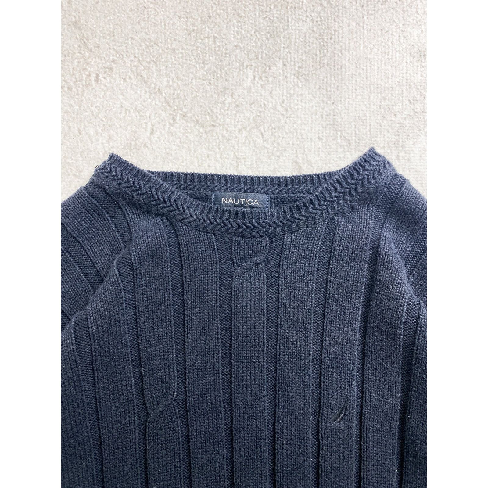 Nautica Vintage 90s Nautica Black Crewneck Sweater - Women's XL Size XL / US 12-14 / IT 48-50 - 3 Thumbnail