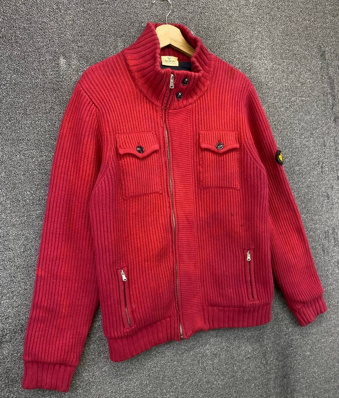 Avirex Vintage Avirex Civilian & Military Tailors Knitted Jacket Size US M / EU 48-50 / 2 - 2 Thumbnail