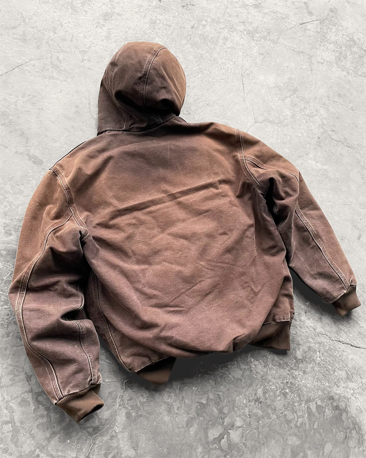 Carhartt Vintage Dark Brwon Carhartt Active Hodedd Jacket WJ130-DKB Size US L / EU 52-54 / 3 - 4 Thumbnail