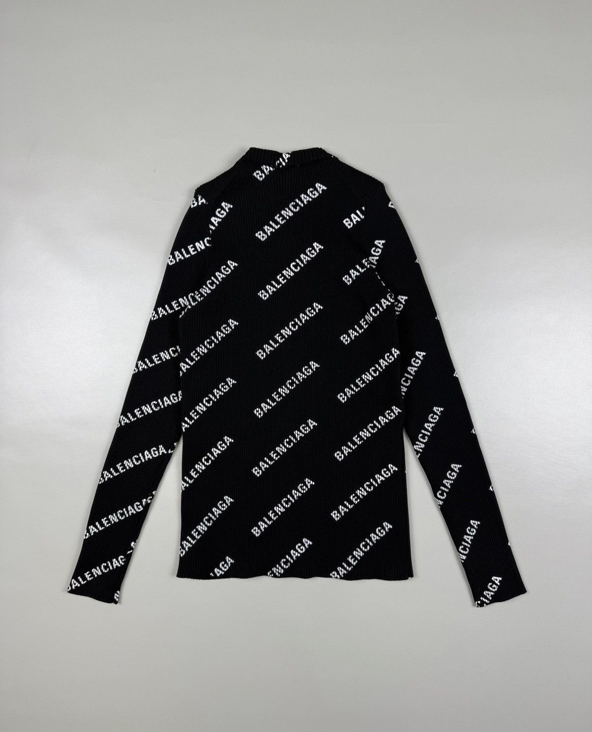 Balenciaga Balenciaga Women’s Monogram Poly Longsleeve Shirt Size XL Size XL / US 12-14 / IT 48-50 - 8 Thumbnail