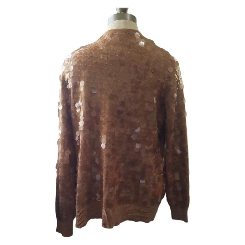 Chicos CT1633 Chico's Sequin Cardigan Sweater M Size M / US 6-8 / IT 42-44 - 5 Thumbnail