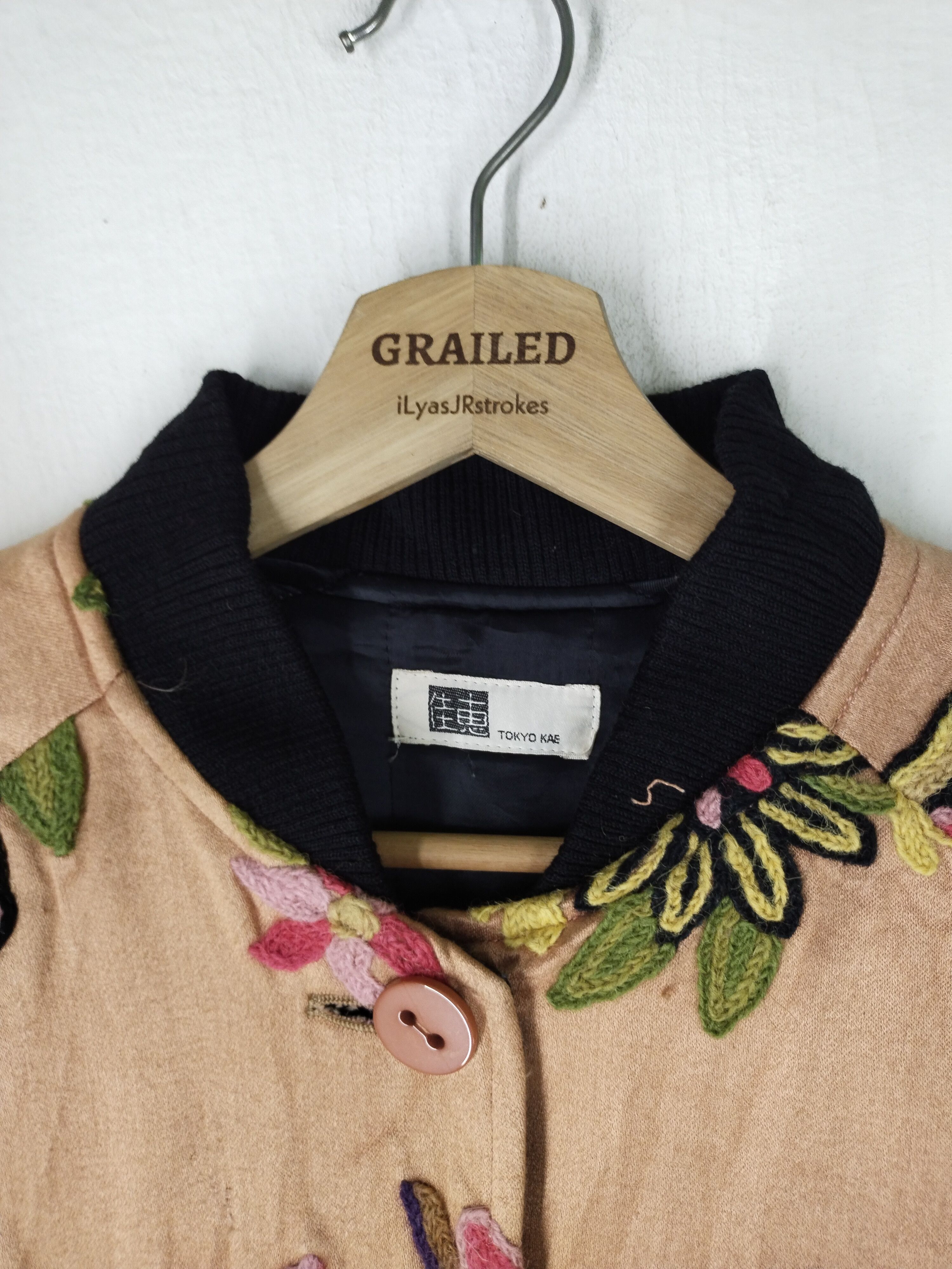 If Six Was Nine × Japanese Brand Vintage Tokyo Kea Embroidery Flower Jacket Size US L / EU 52-54 / 3 - 10 Thumbnail