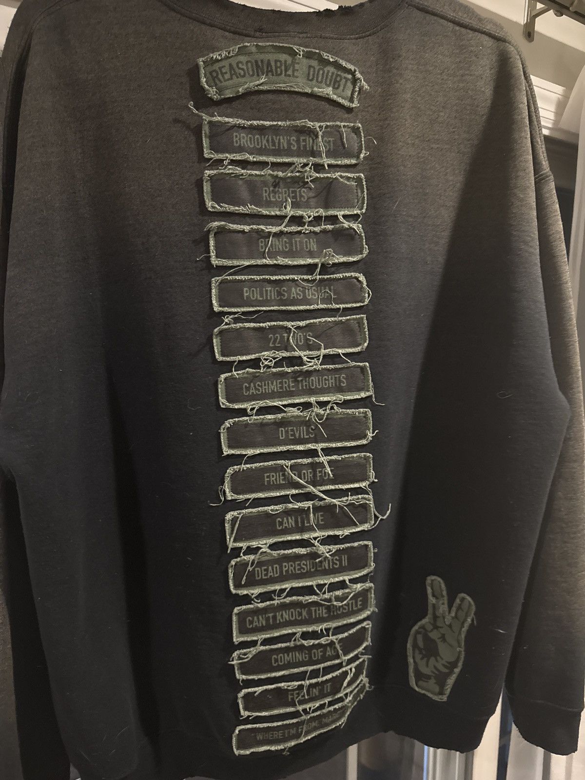 MadeWorn Brooklyns Finest Jay Z Collab Logo Sweatshir Roc96 S Size US S / EU 44-46 / 1 - 4 Thumbnail
