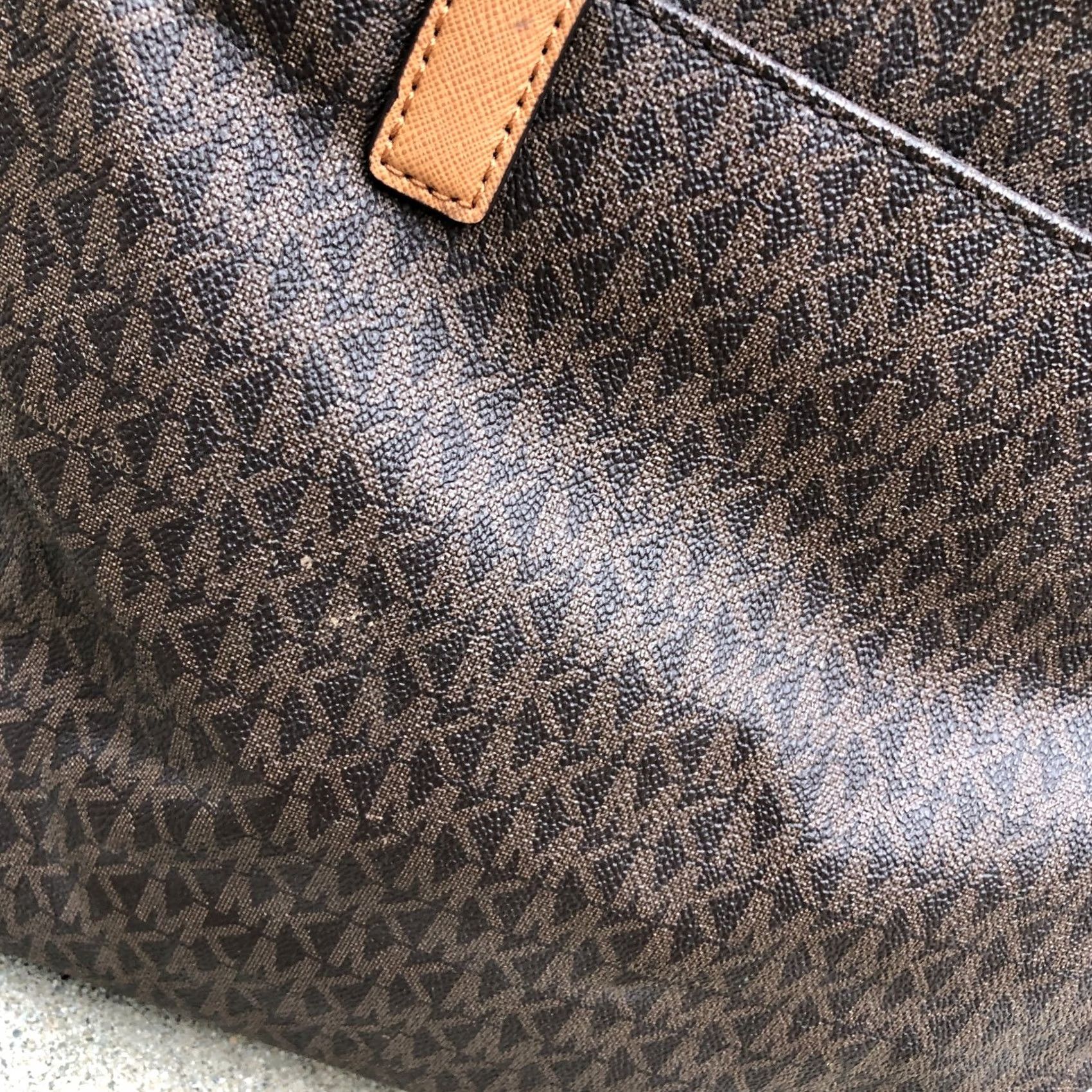 Michael Kors MICHAEL KORS Morgan Tote Shoulder Bag Purse Monogram Signature Saffiano NWT Brown Leather Women Large ZIP Bag Morgan Tote Women Brown NWT Size ONE SIZE - 7 Thumbnail