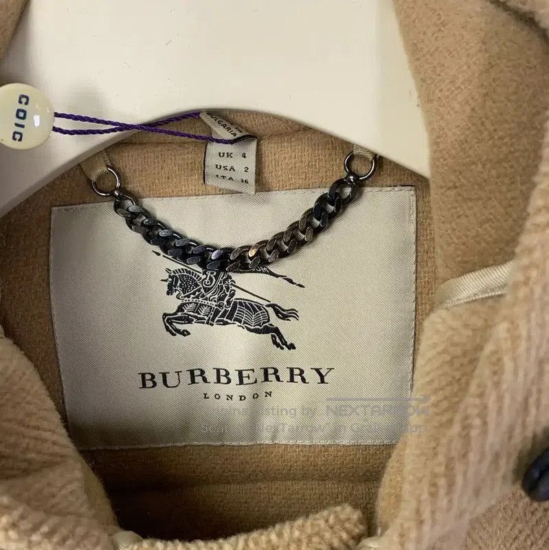 Burberry Burberry Khaki Wool Lady's Coat. Size XXS / US 00 / IT 34 - 3 Thumbnail