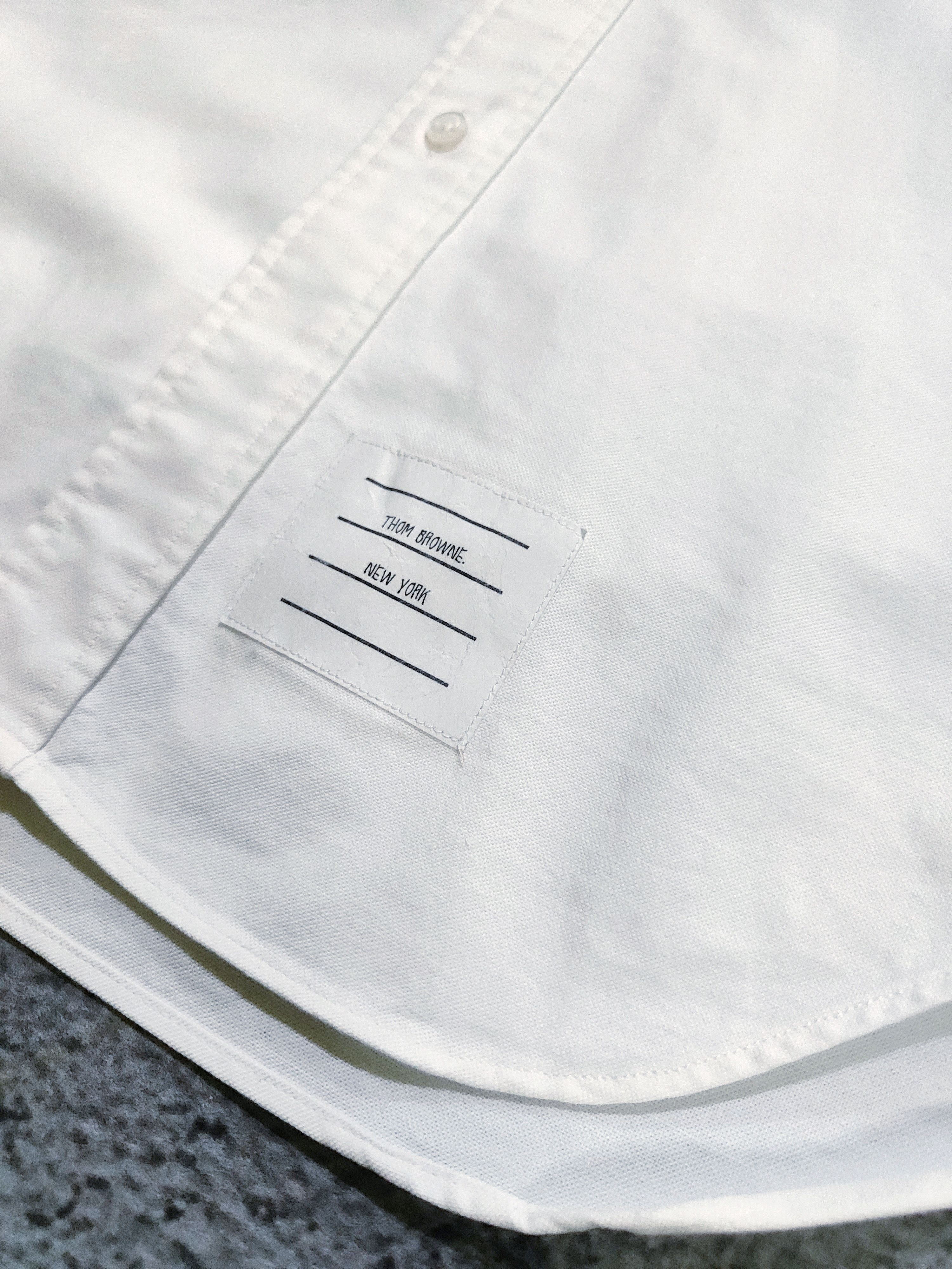 Thom Browne Thom Browne White Oxford Shirts Button Up Size US M / EU 48-50 / 2 - 9 Thumbnail