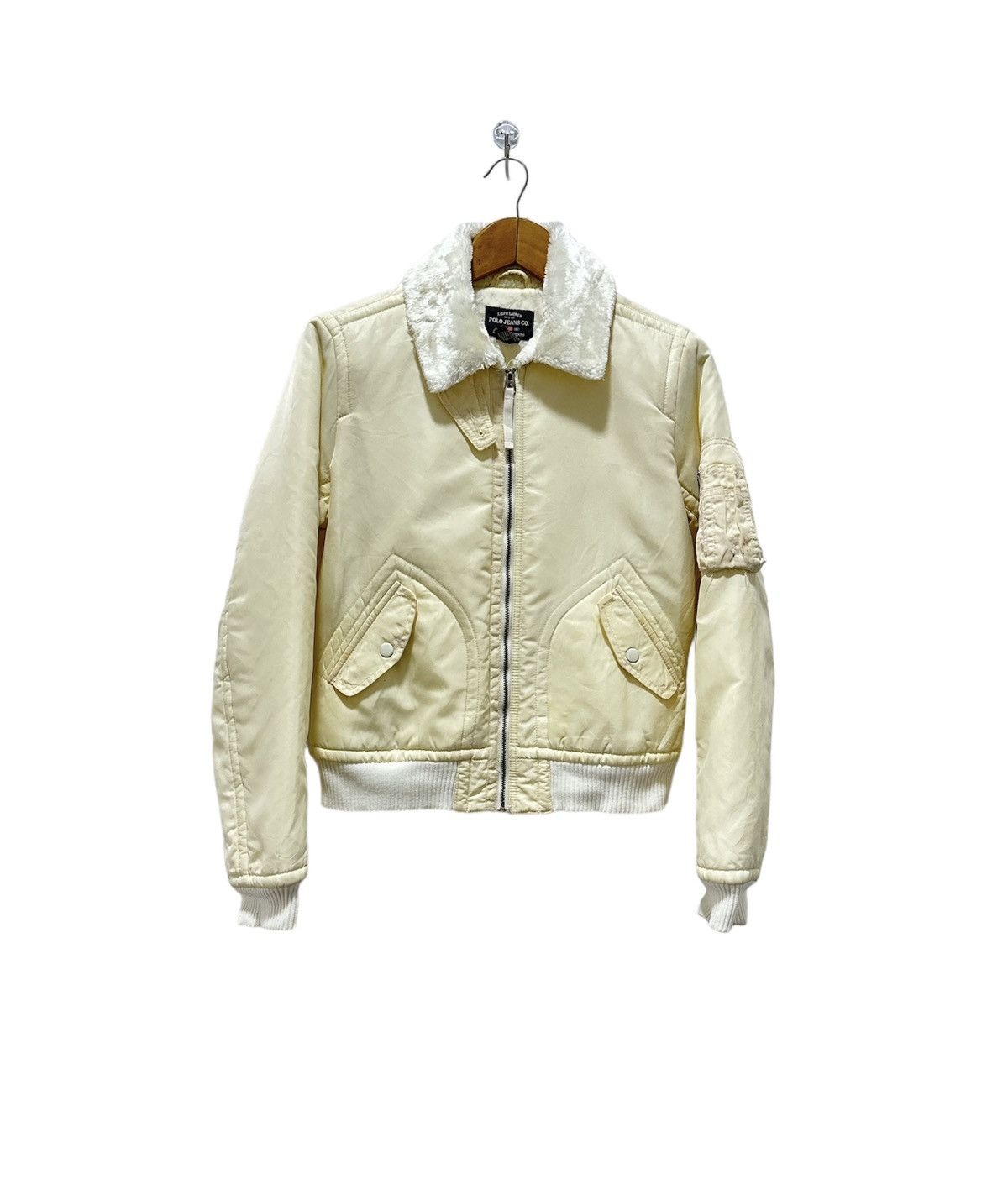 Polo Ralph Lauren Polo Jeans Ralph Lauren Bomber Cropped Jacket Fur Collar Size US M / EU 48-50 / 2 - 1 Thumbnail