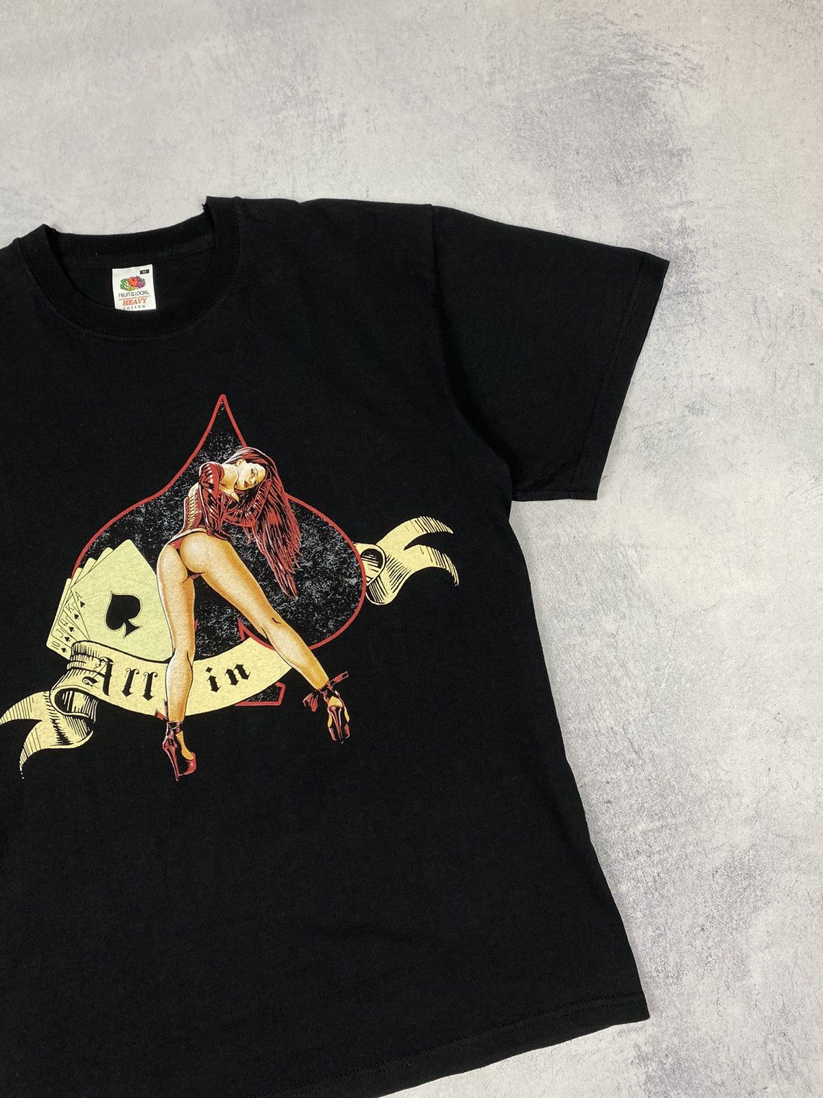 Hot Model Sex Vintage Y2K Tits BDSM Porn Sex Poker Hot Girl All in Tee Size US M / EU 48-50 / 2 - 4 Thumbnail