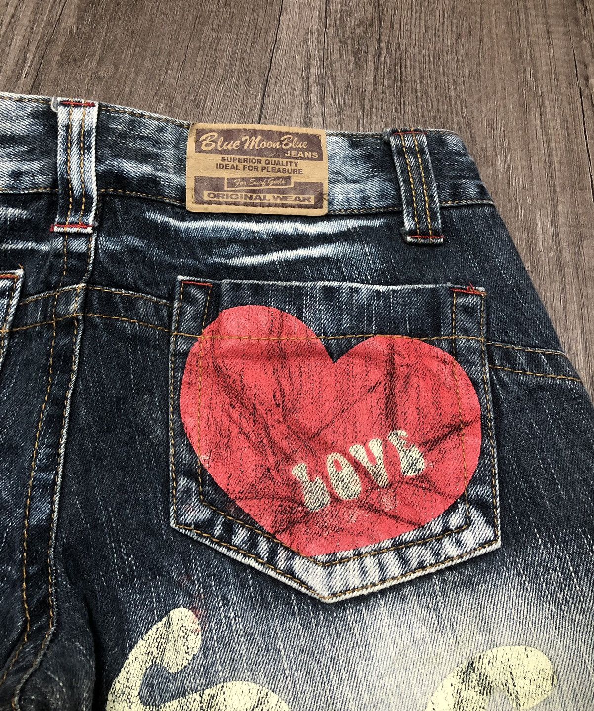 Blue Blue Japan × Japanese Brand × Vintage VINTAGE BLUE MOON BLUE SURF JEANS UNISEX DESIGN Size US 31 - 22 Thumbnail