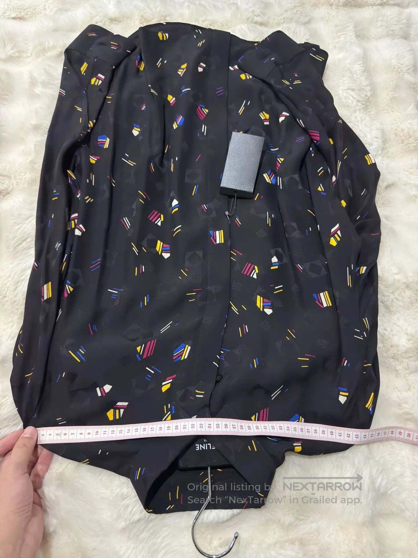 Yves Saint Laurent Saint Laurent Men's Mondrian Silk Shirt. Size US M / EU 48-50 / 2 - 8 Thumbnail
