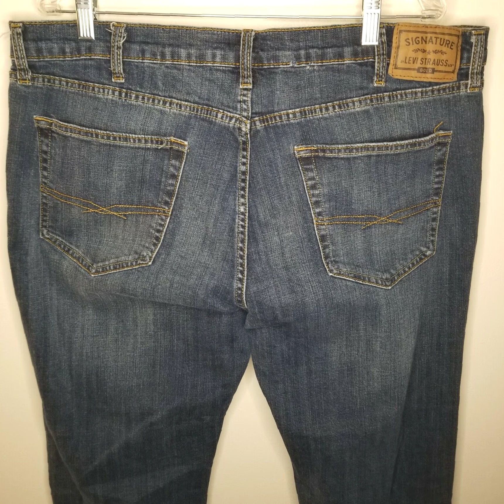 Levi's Levis Bootcut Jeans Mens Blue Size 40x32 Boot Cut Regular Fit Size US 40 / EU 56 - 6 Thumbnail