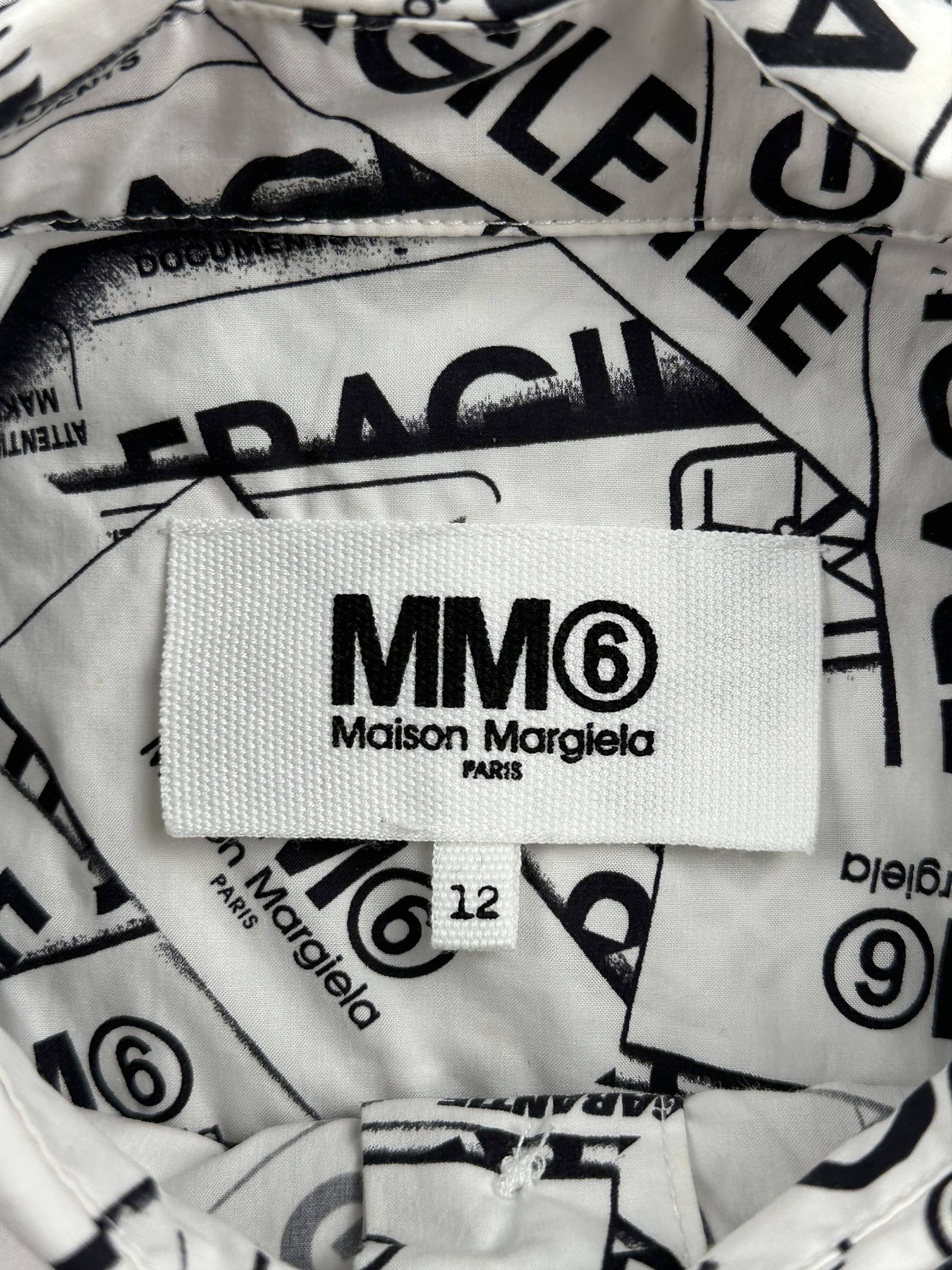 Maison Margiela MM6 Fragile Label Print Shirt Size US L / EU 52-54 / 3 - 12 Thumbnail