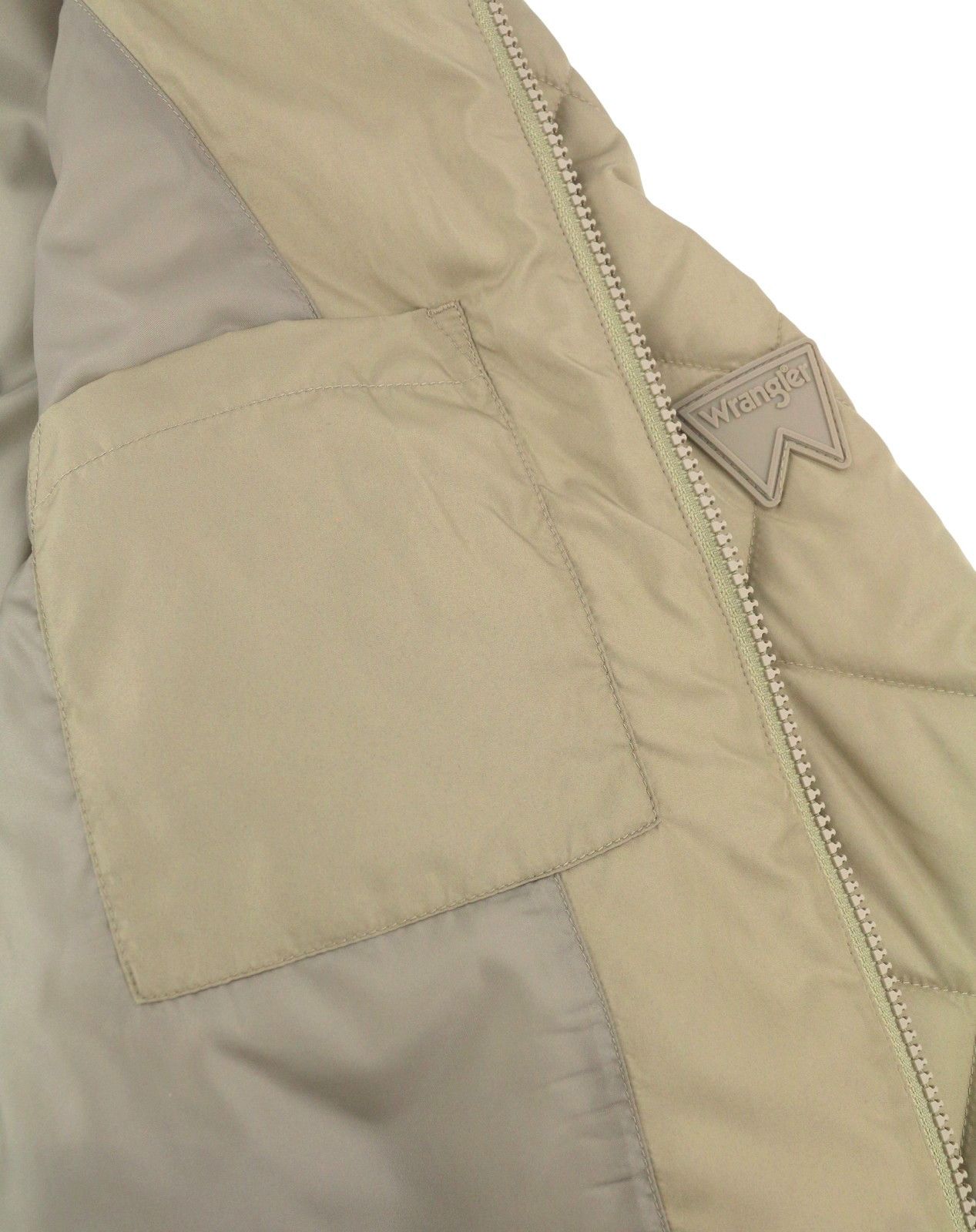 Wrangler S Beige Quilted Padded Full Zip Lined Bomber 88016 Size US S / EU 44-46 / 1 - 11 Thumbnail