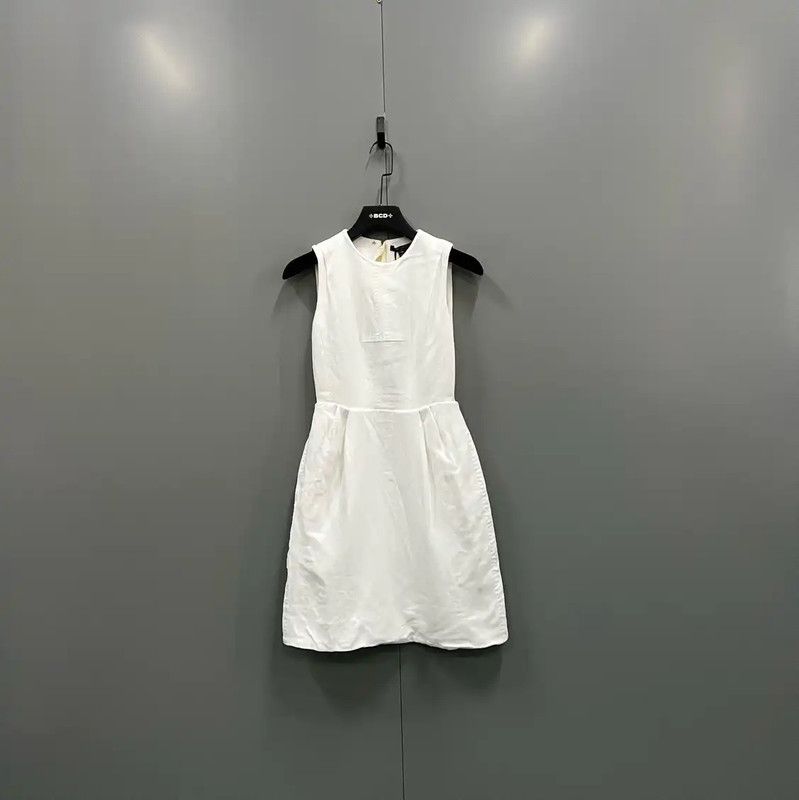 Louis Vuitton Louis Vuitton White Cotton Sleeveless Dress 0089 Size ONE SIZE - 1 Thumbnail