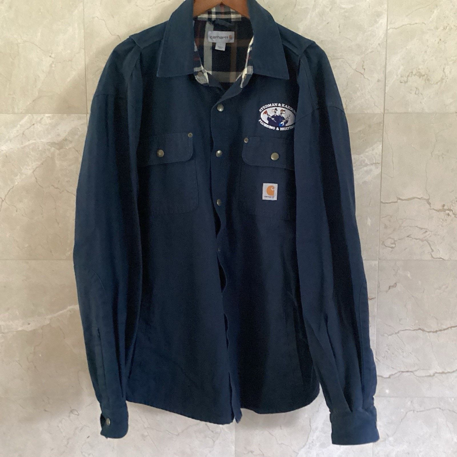 Carhartt Carhartt Men’s Chore Coat Shacket Large Navy Blanket Lined Size US L / EU 52-54 / 3 - 12 Thumbnail