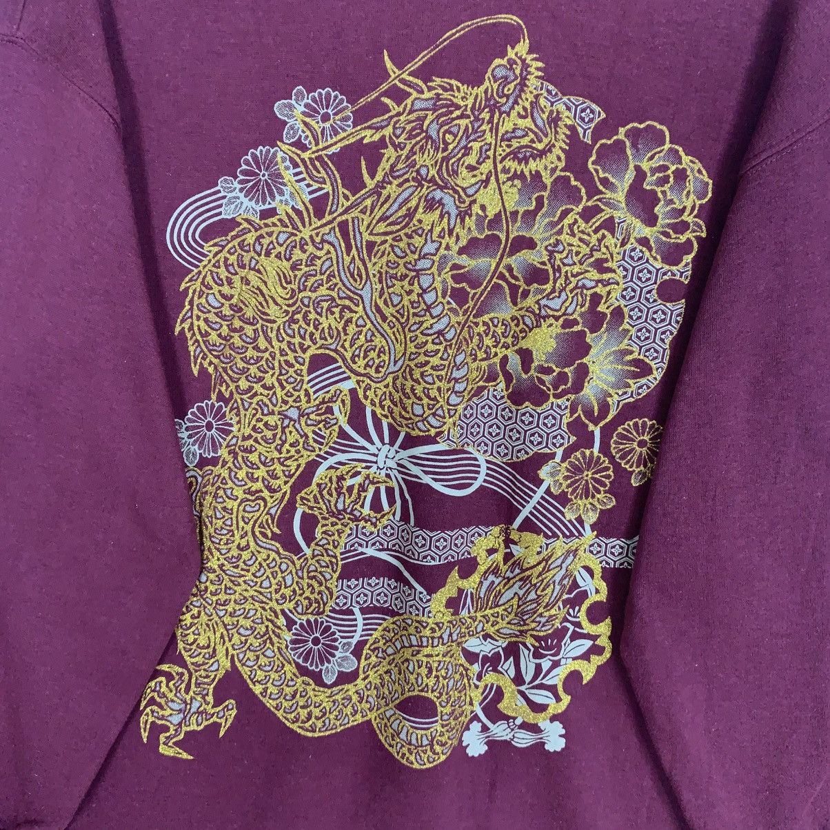 Designer × Vintage OBLO Japanese Dragon Script Sweatshirt Crewneck Size L / US 10 / IT 46 - 8 Thumbnail