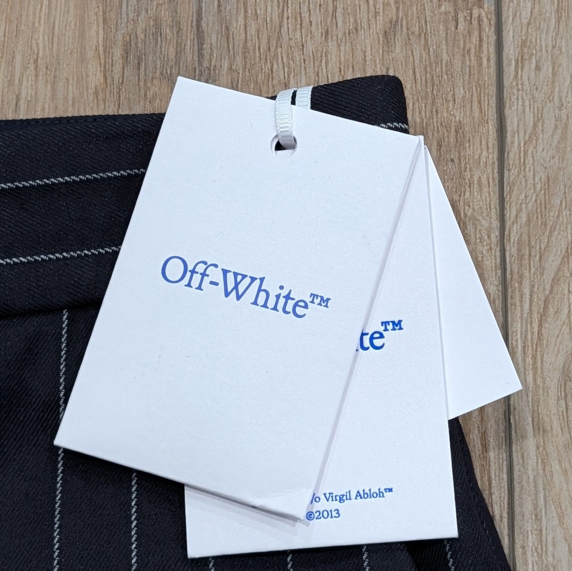 Off-White OFF-WHITE Buffalo Pinstripe Slim Wool Suit Pants 50 US 34 Size US 34 / EU 50 - 13 Thumbnail