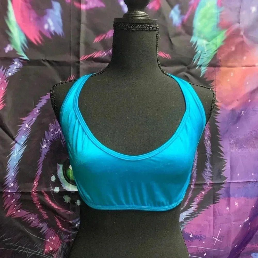 Designer Blue rave bra y2k Size S / US 4 / IT 40 - 1 Thumbnail