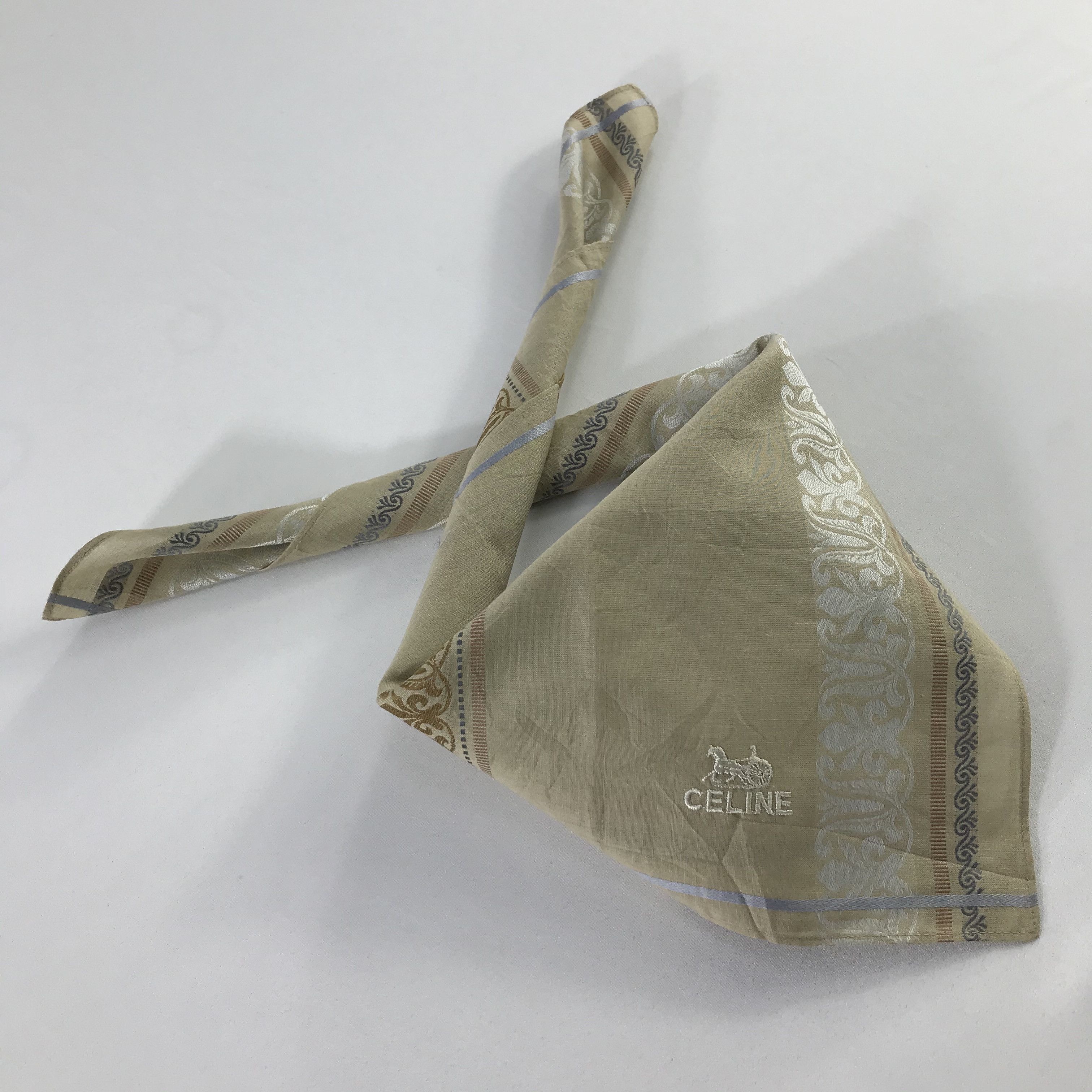 Celine × Vintage Celine Bandana / Handkerchief / Neckerchief - S990 Size ONE SIZE - 4 Thumbnail