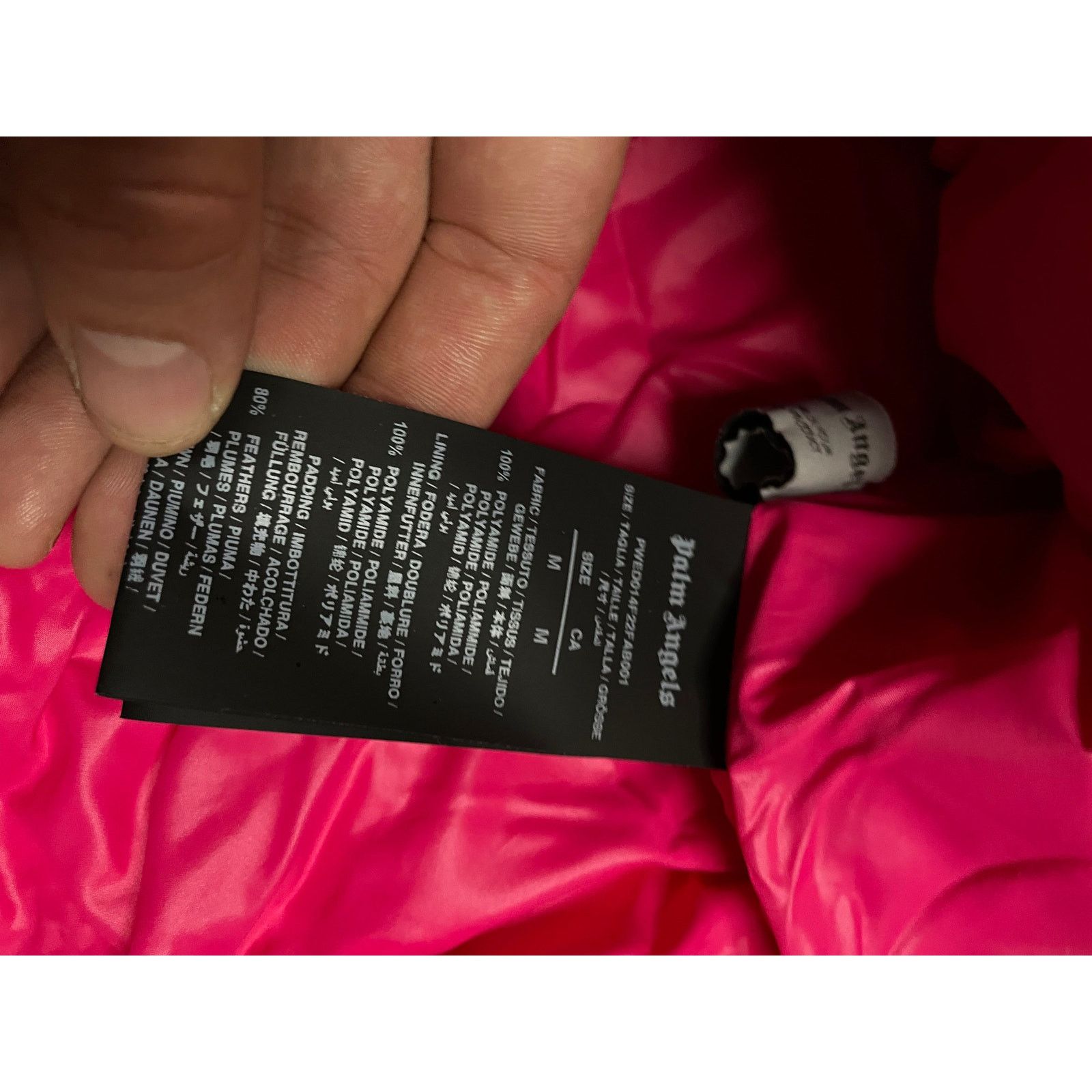 Palm Angels Palm Angels Puffer Jacket Pink Used Medium Size US M / EU 48-50 / 2 - 5 Thumbnail