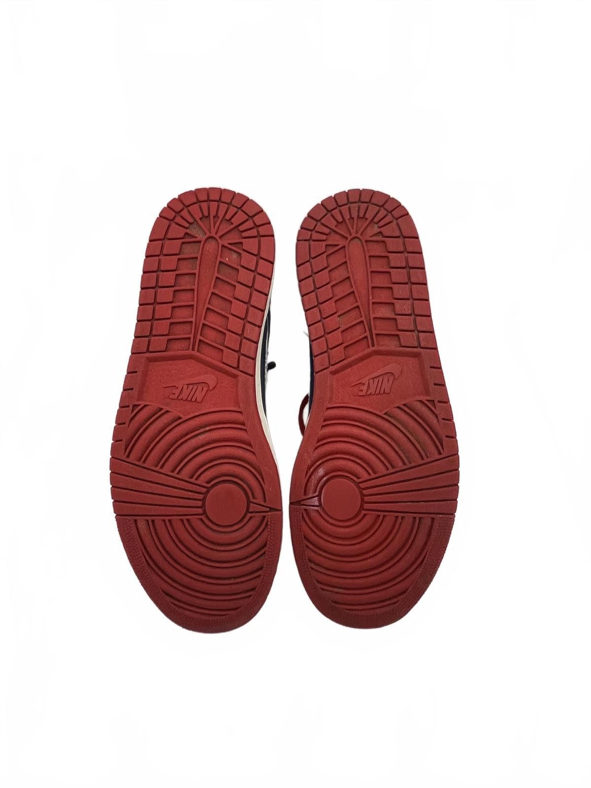 Nike Nike Air Jordan 1 Hi Strap Sneakers Men 11 Midnight Navy Red Size US 11 / EU 44 - 3 Thumbnail