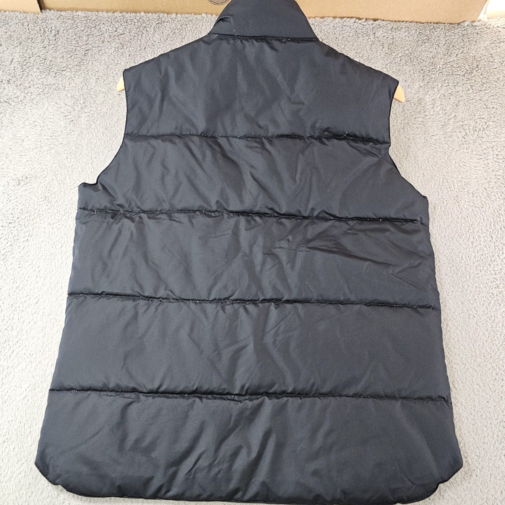 Vintage Cabela's Vest Mens M Black Puffer Snap Quilted Down Outdoor Warm Jacket? Size US M / EU 48-50 / 2 - 6 Thumbnail