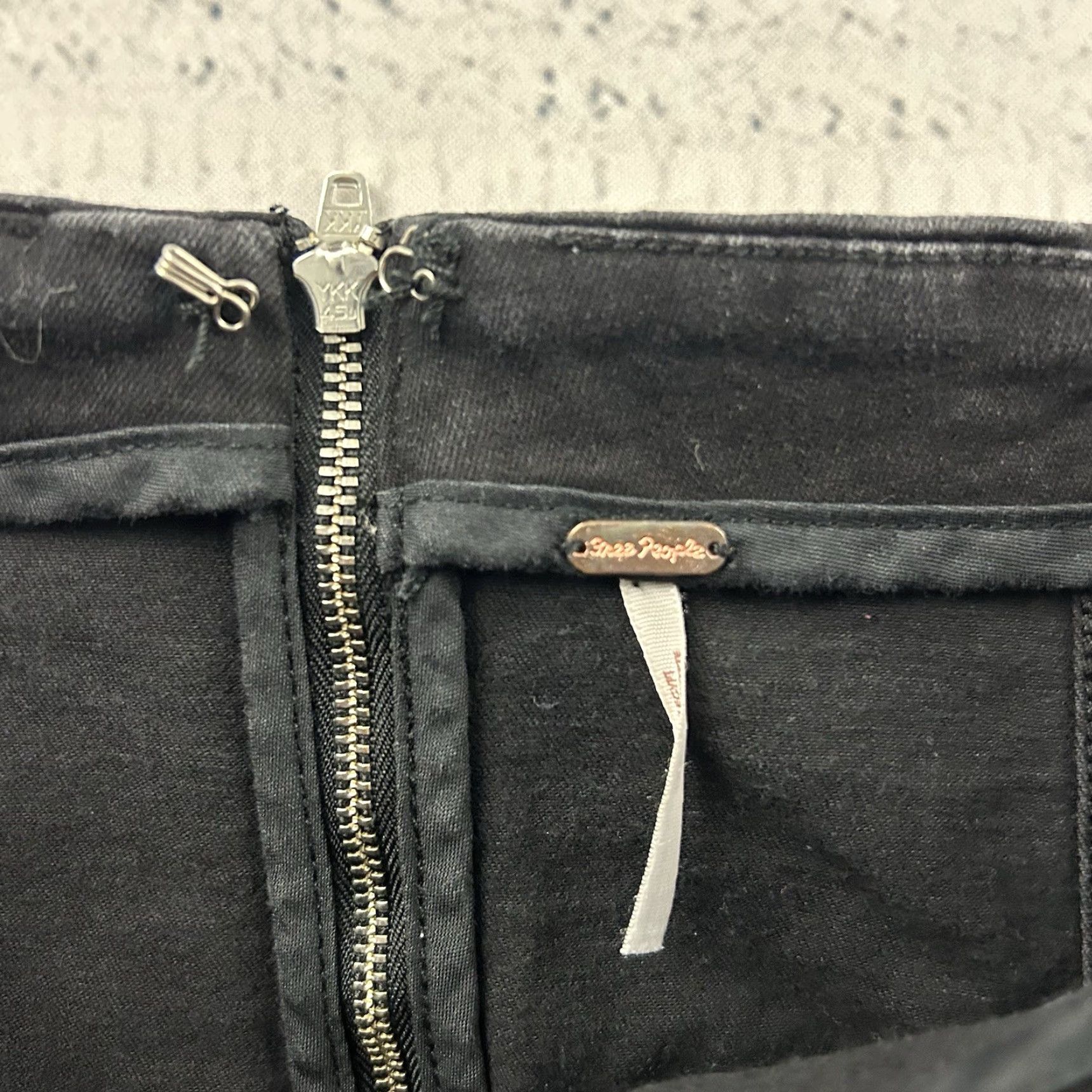 Free People Free People Mini Skirt Women 8 Black Denim Skirt Short Mini Womens 8 Black Denim Size 30" / US 8 / IT 44 - 4 Thumbnail
