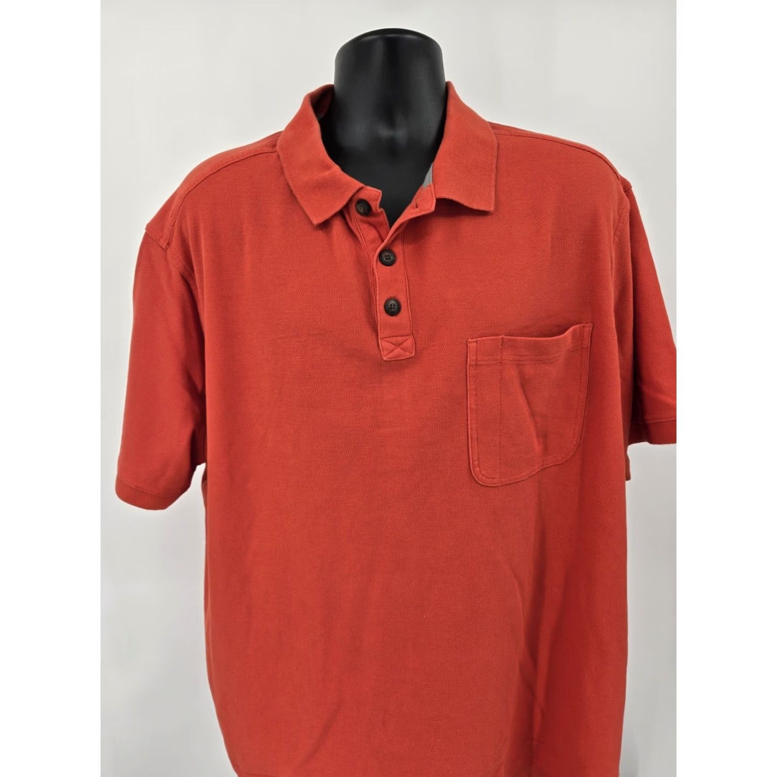 Vintage Duluth Polo Shirt Men 2XL Orange Short Sleeve Polo Shirt Orange Casual Activewear Solid Knit 100% Cotton Mens Size US XXL / EU 58 / 5 - 2 Thumbnail