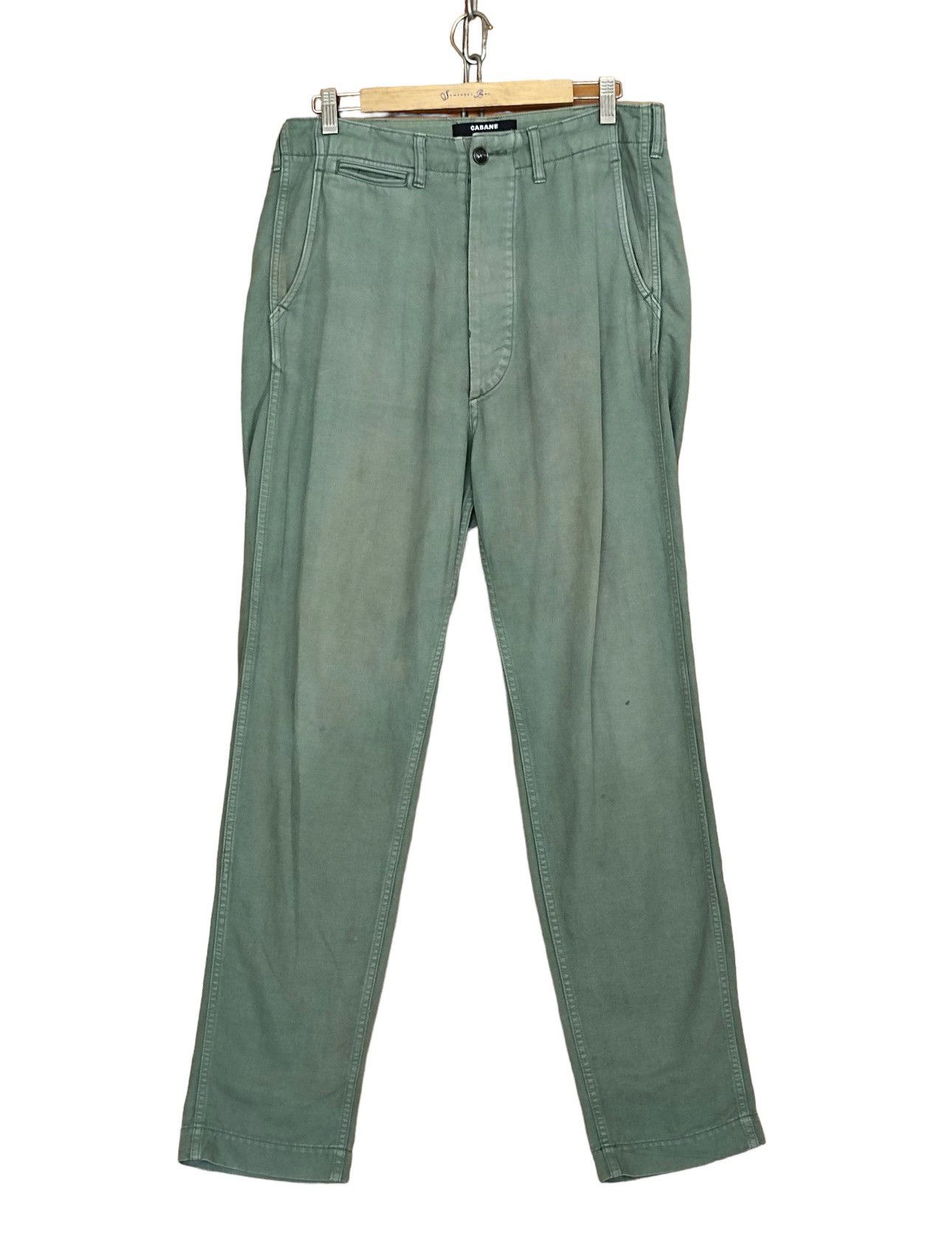 image of Ss2012 Cabane De Zucca Type Zu-21 Cz-22 OG Army in Olive Green, Men's (Size 31)