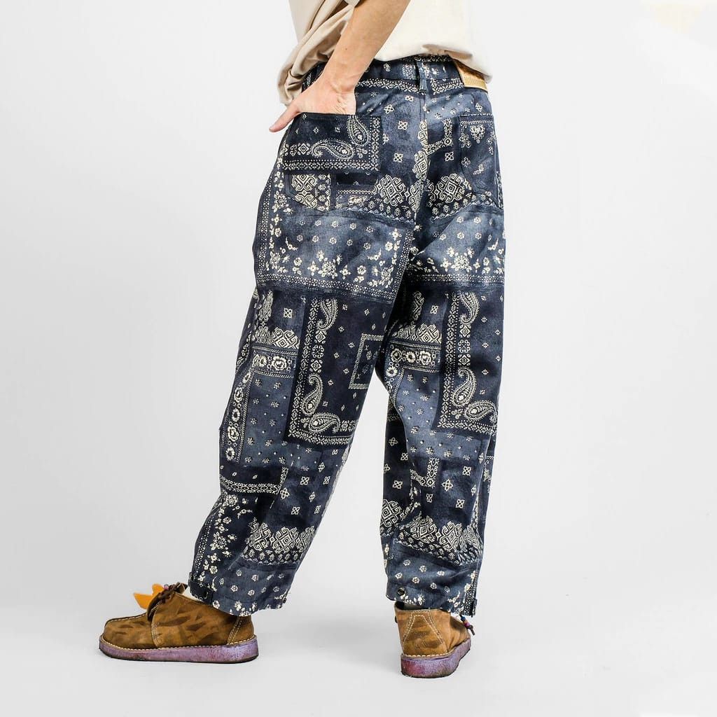 Designer × Japan Blue Bandana Rupture Sable Black Size US 33 - 1 Thumbnail