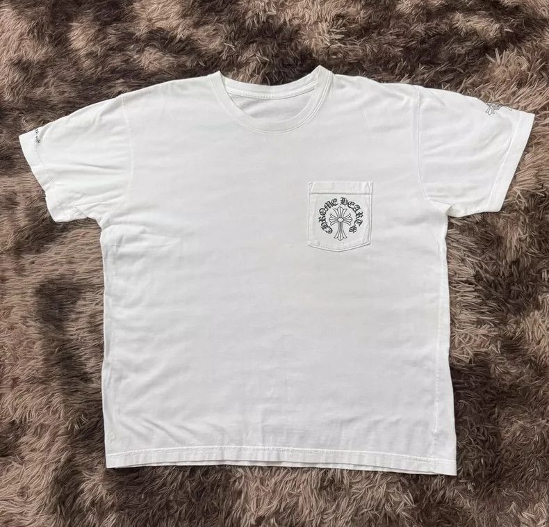 Chrome Hearts Chrome Hearts White Cross Short Sleeve Tee Size US XL / EU 56 / 4 - 1 Thumbnail