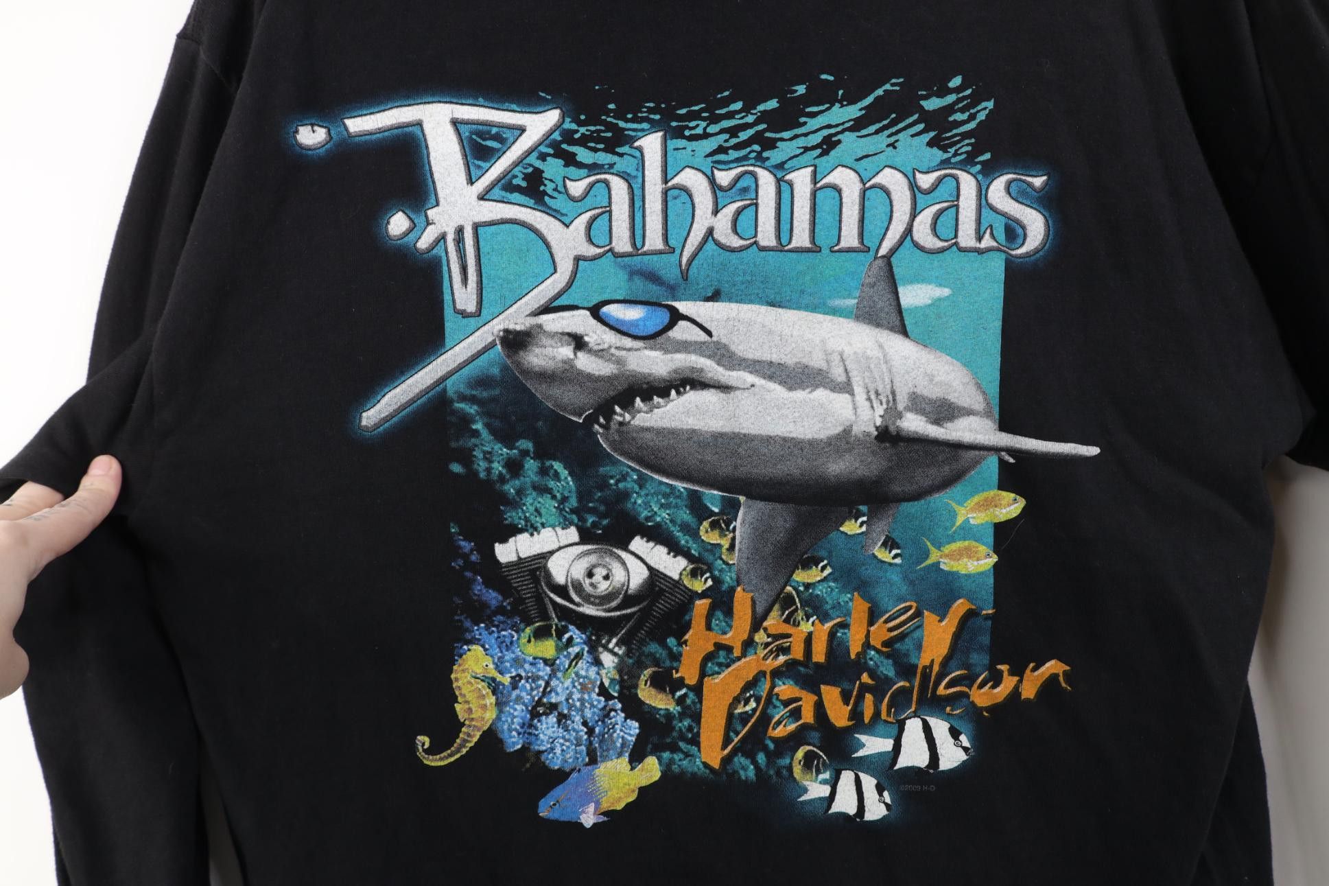 Harley Davidson Vintage Y2K 2003 Harley Davidson Shark Long Sleeve T-Shirt Size US L / EU 52-54 / 3 - 4 Thumbnail