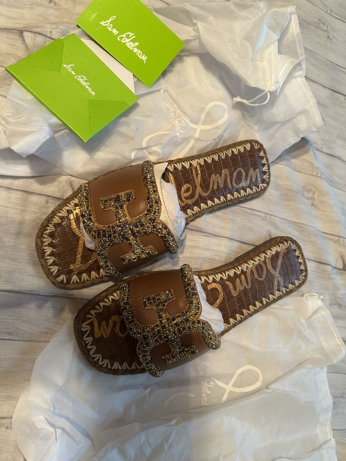 Sam Edelman Sam Edelman Fitz brwn beaded Lea 19802M1201 Size US 10 / IT 40 - 5 Thumbnail