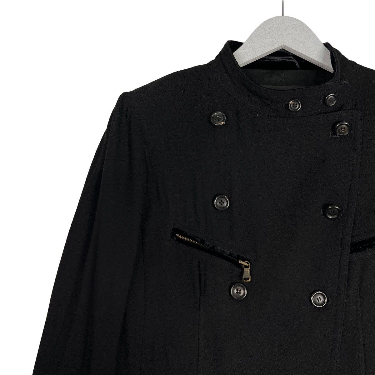 Donna Karan 🔥 DONNA KARAN NY MULTI BUTTON ZIPPER JACKET MADE IN ITALY Size US M / EU 48-50 / 2 - 7 Thumbnail