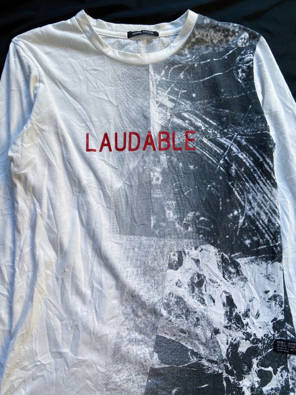 Japanese Brand AVAIL MODE LAUDABLE ART DESIGN LONG SLEEVE Size US M / EU 48-50 / 2 - 3 Thumbnail