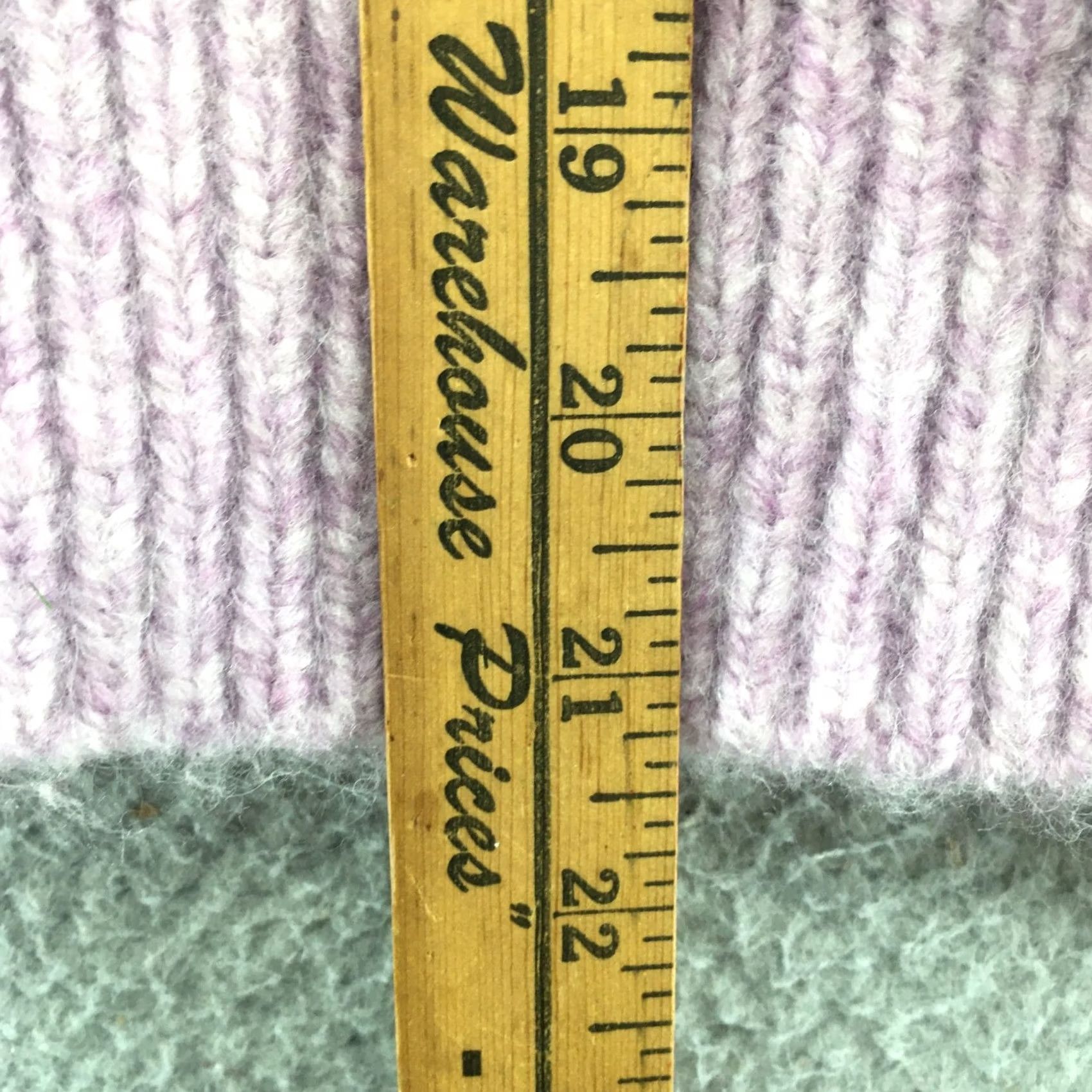 Vintage Universal Thread Cable Knit Crop Sweater Womens XXL Purple Zip Up Mock Neck Size XXL / US 16-18 / IT 52-54 - 5 Thumbnail