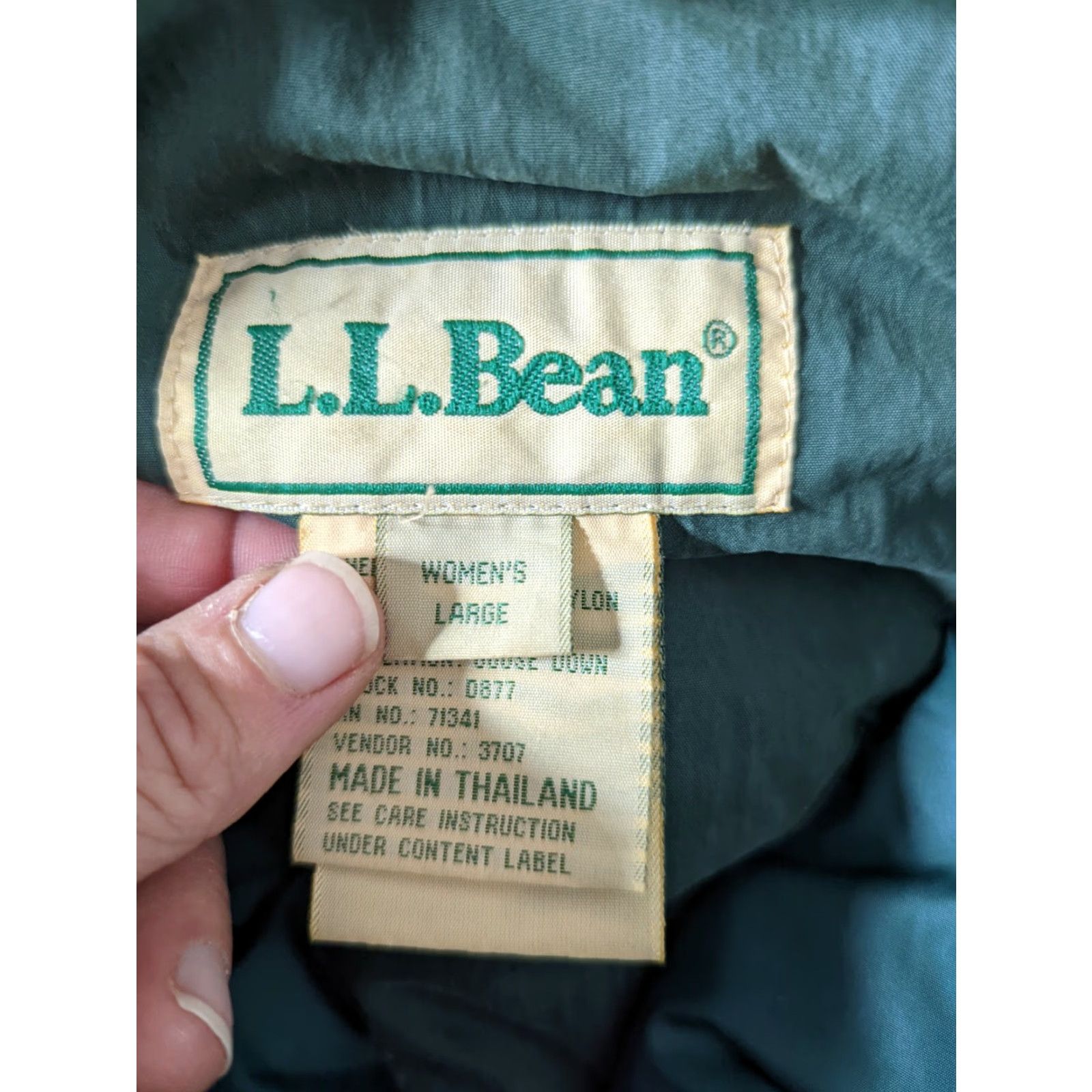 Vintage VINTAGE L.L. Bean Women's Parka Jacket Coat Goose Down Winter Green L Size L / US 10 / IT 46 - 2 Thumbnail