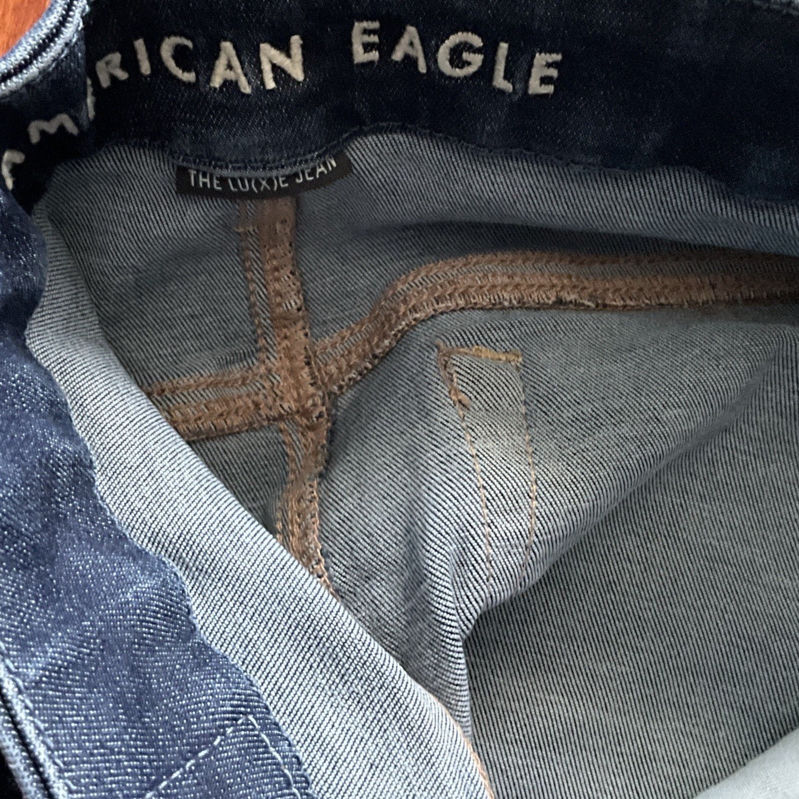 American Eagle Outfitters American Eagle 14L Super Hi-Rise Stretch Luxe Jeggings Jeans Size 36" / US 14 / IT 50 - 6 Thumbnail